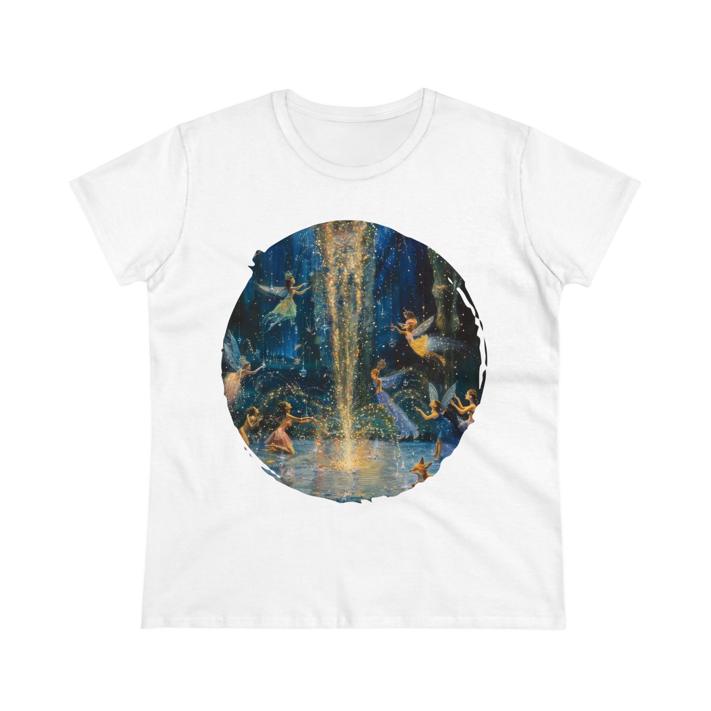 Fairy Celebration - Fantasy - Women's Midweight Cotton Tee