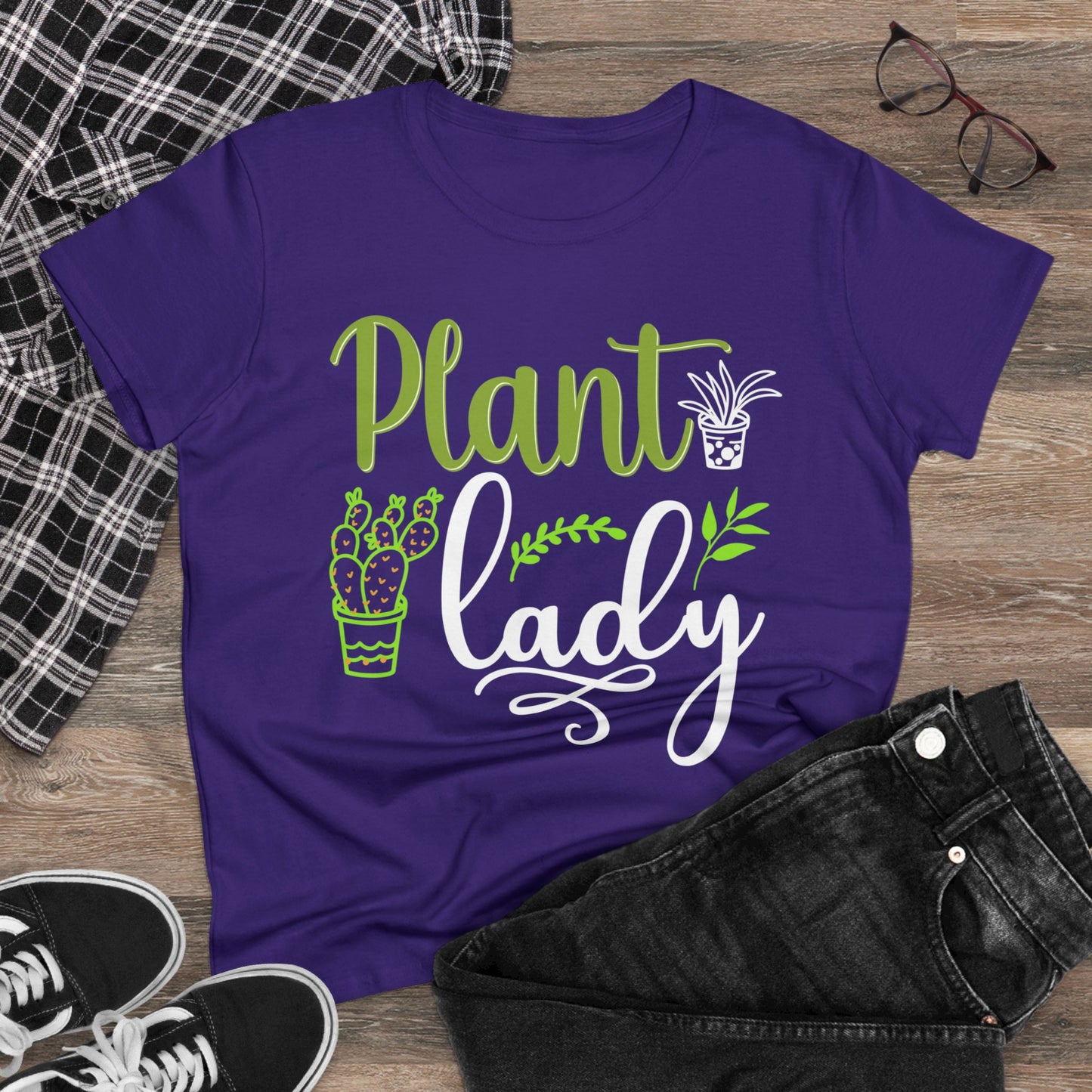 Plant Lady - Gardening - Women's Midweight Cotton Tee