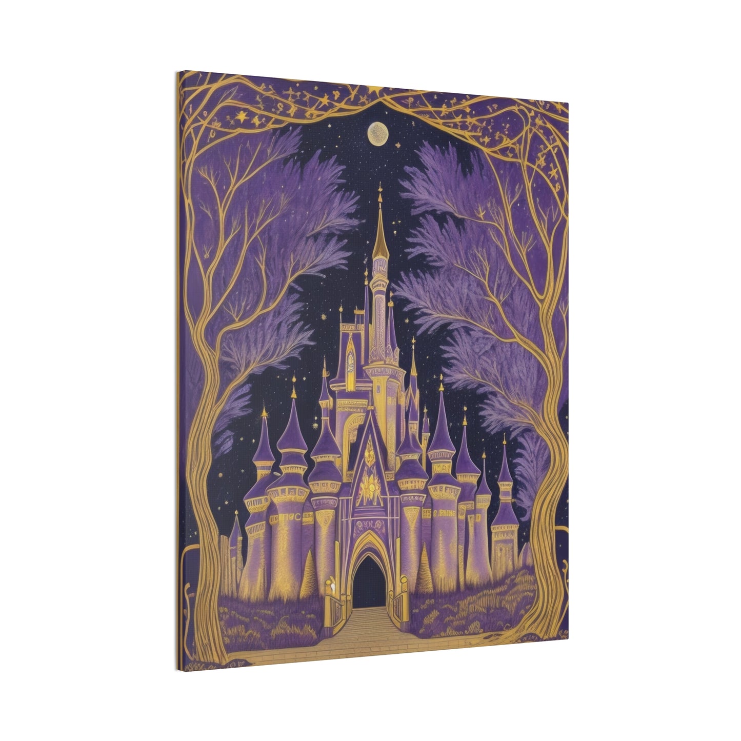 Purple Castle - Canvas Stretched, 0.75"