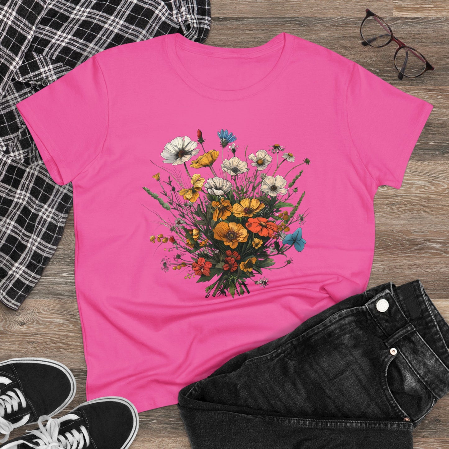 Wildflowers - Women's Midweight Cotton Tee