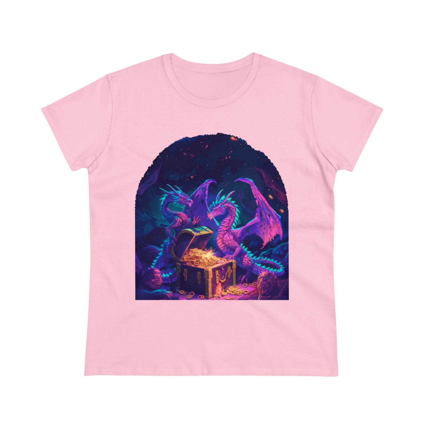 Dragons and Loot - Fantasy - Women's Midweight Cotton Tee