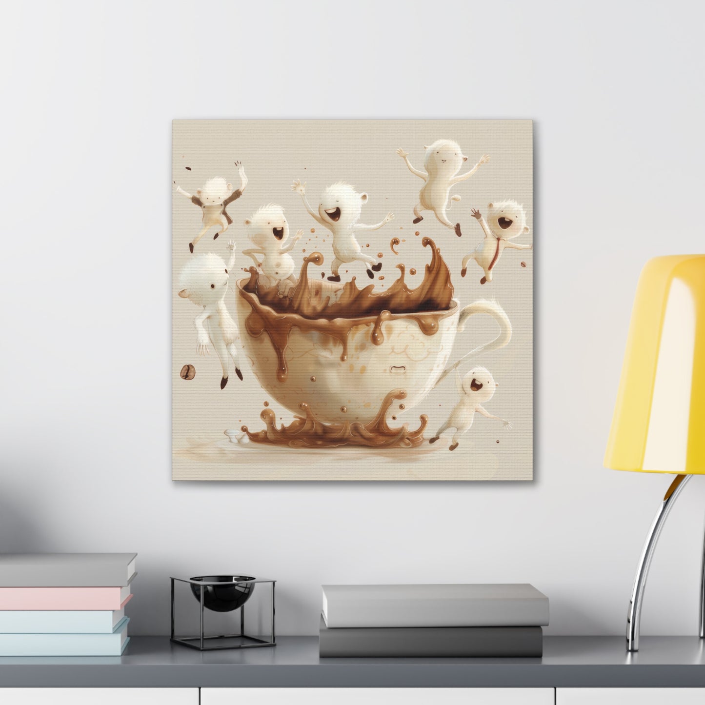 Coffee Monsters - Canvas Stretched, 0.75"