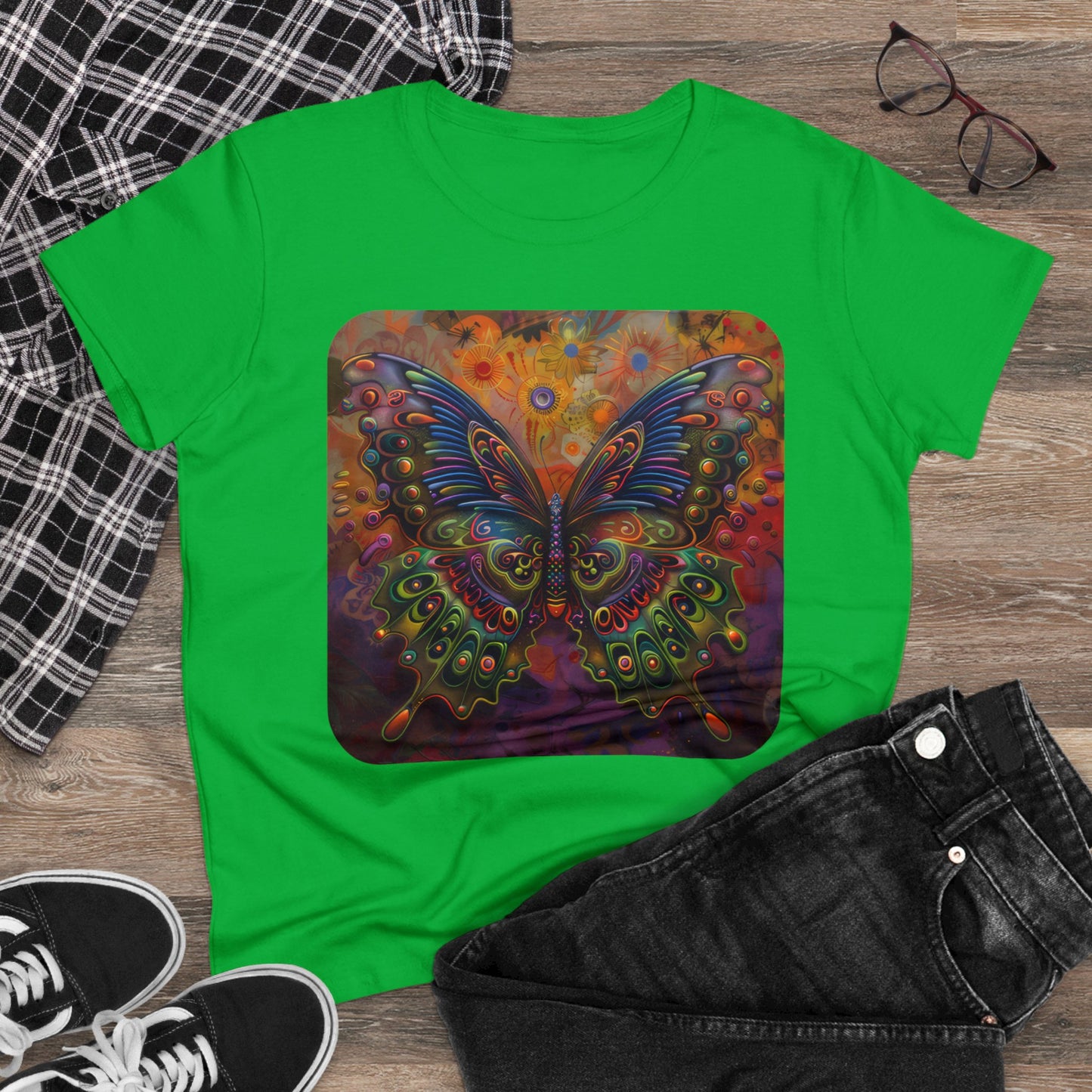 Butterfly - Women's Midweight Cotton Tee