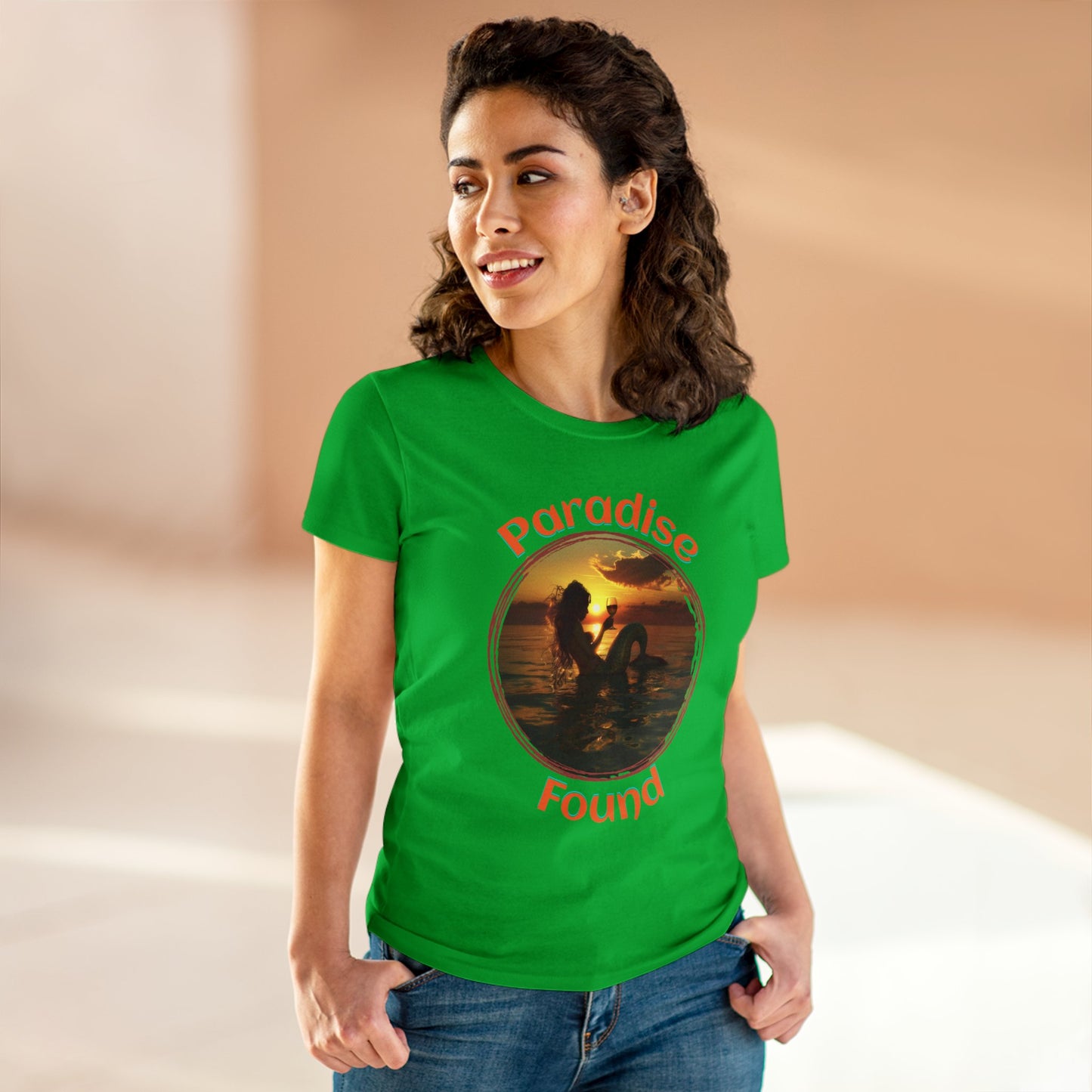 Paradise Found - Women's Midweight Cotton Tee