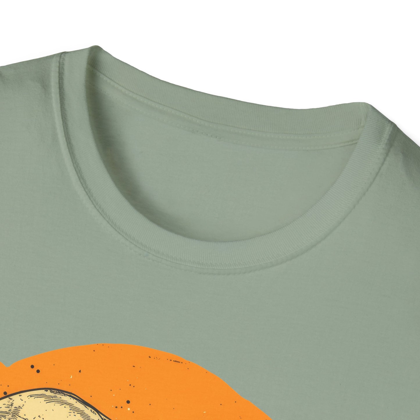 Skulls on Orange - Unisex Softstyle T-Shirt