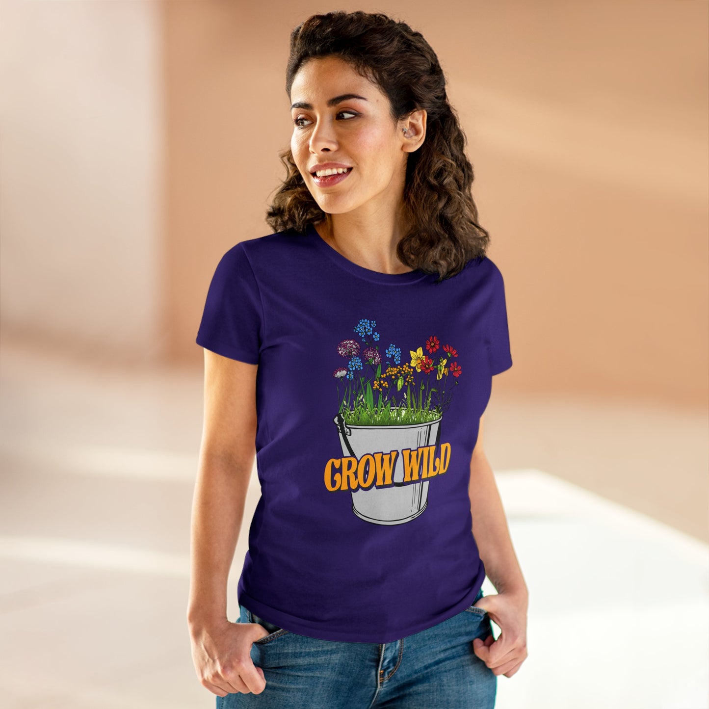 Grow Wild - Gardening - Women's Midweight Cotton Tee