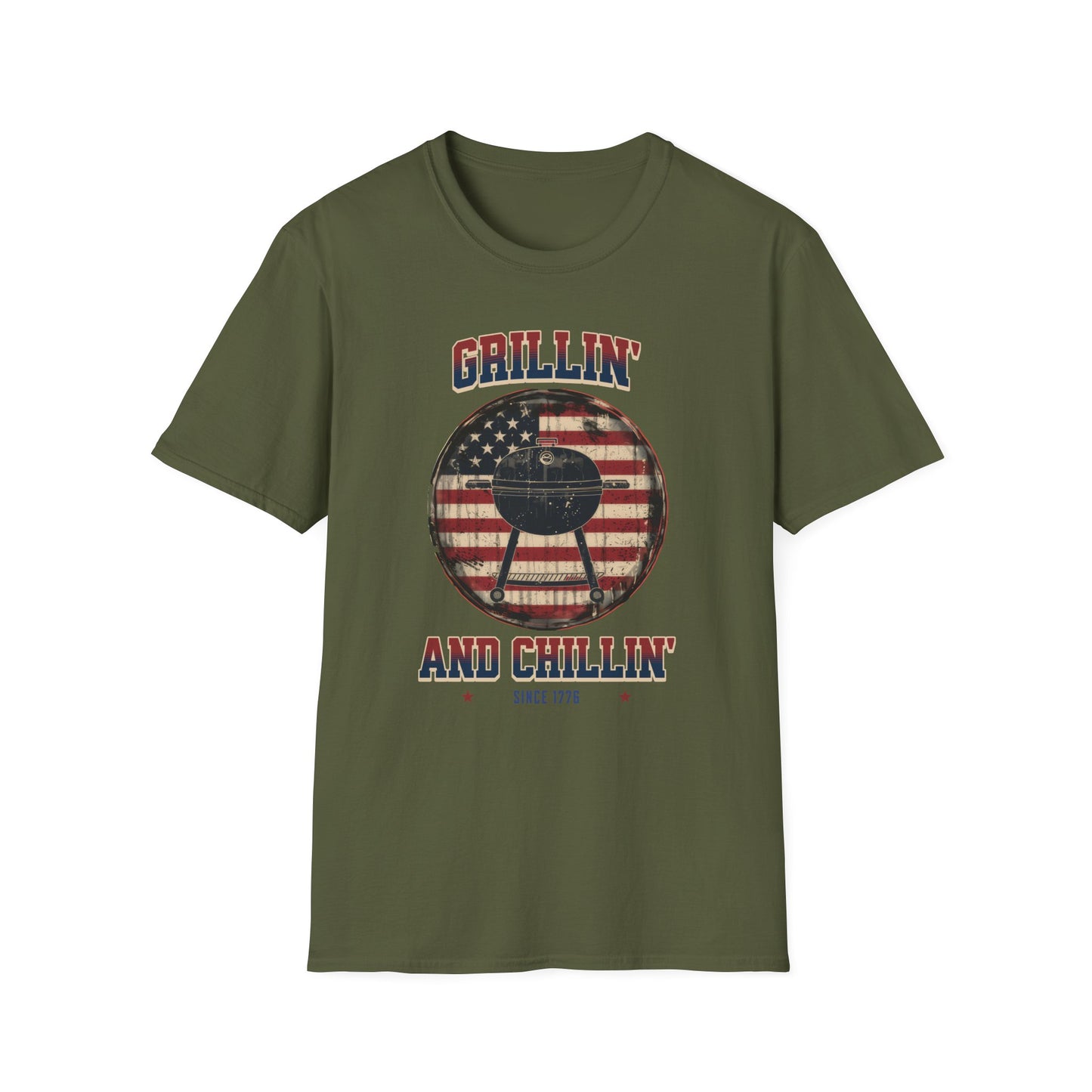 Grillin and Chillin - Unisex Softstyle T-Shirt