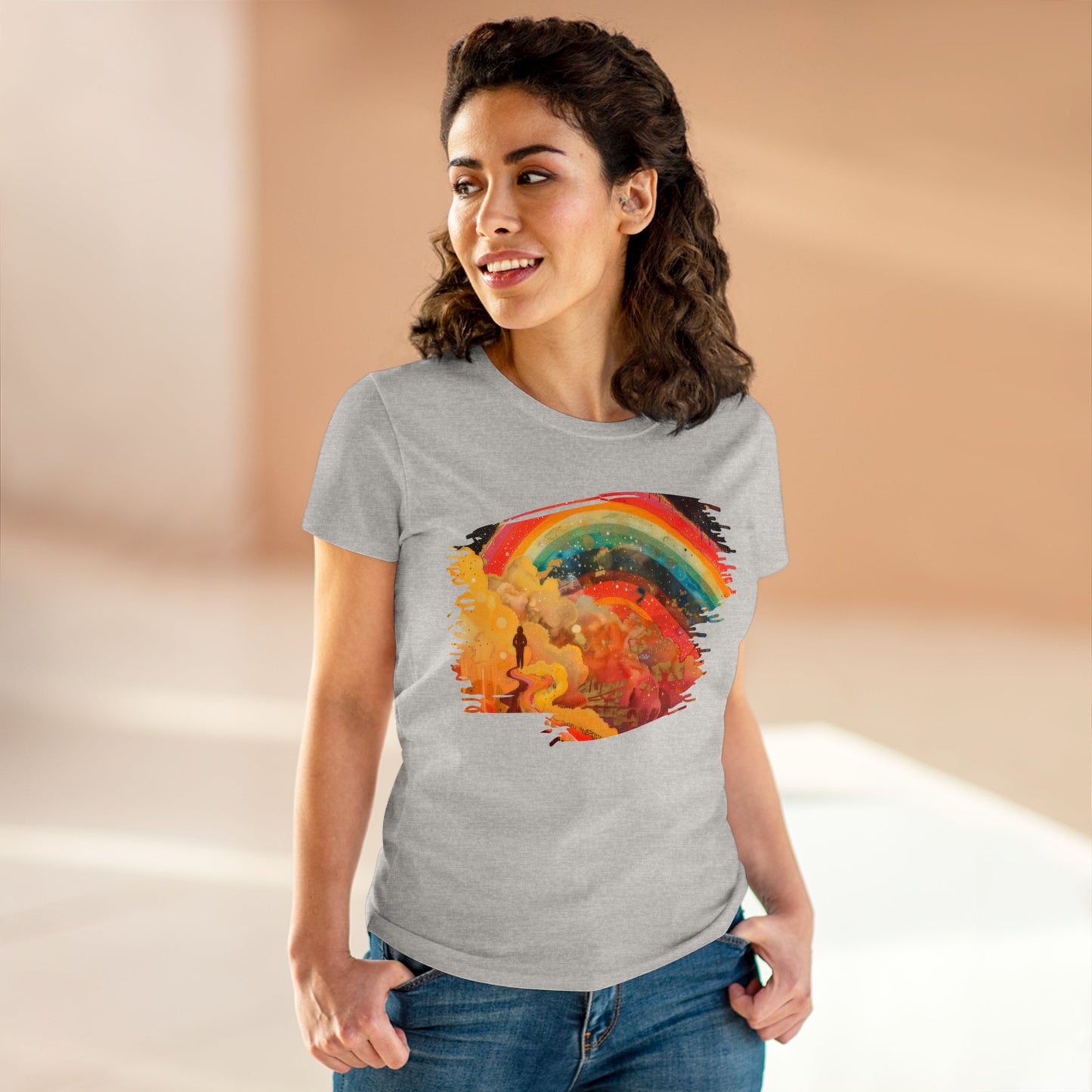 Chasing Rainbows - Women's Midweight Cotton Tee