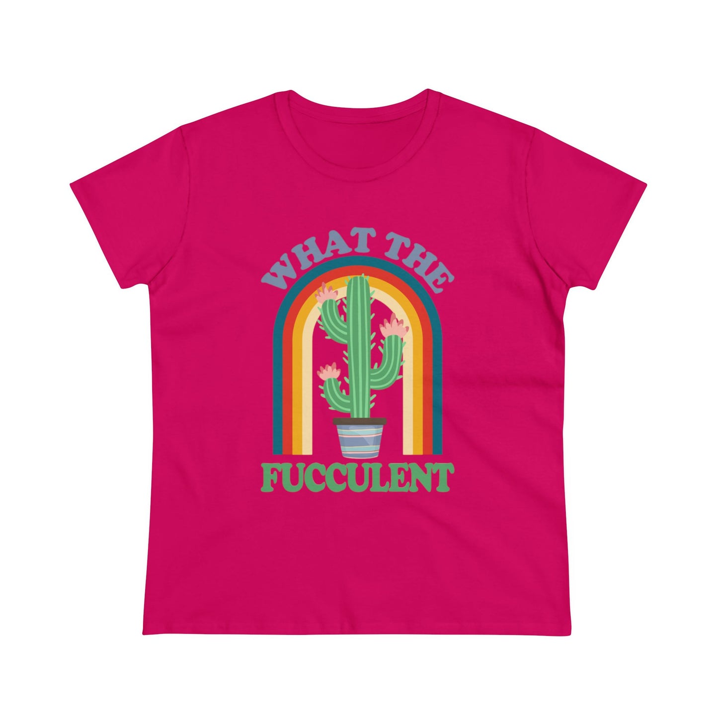 What the Fucculent - Gardening - Women's Midweight Cotton Tee