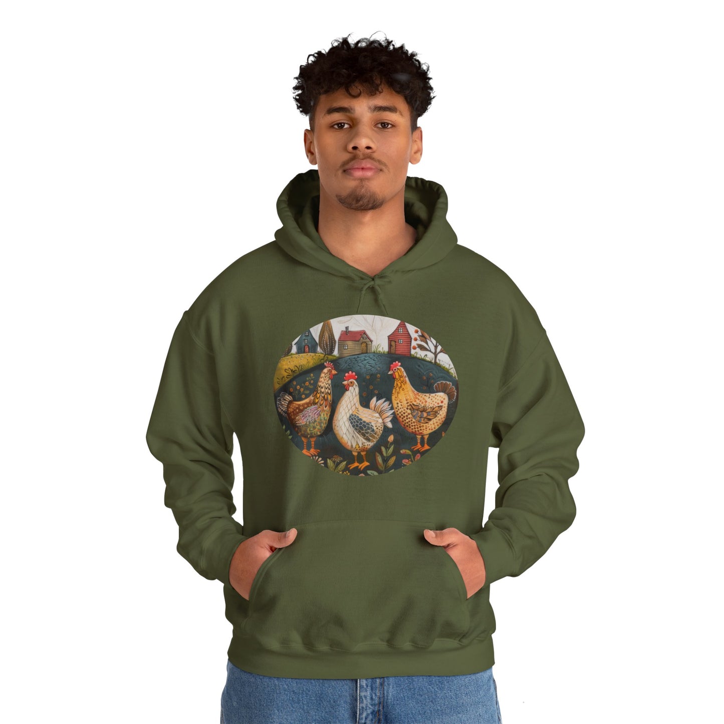 Chickens - Unisex Heavy Blend™ Hooded Sweatshirt