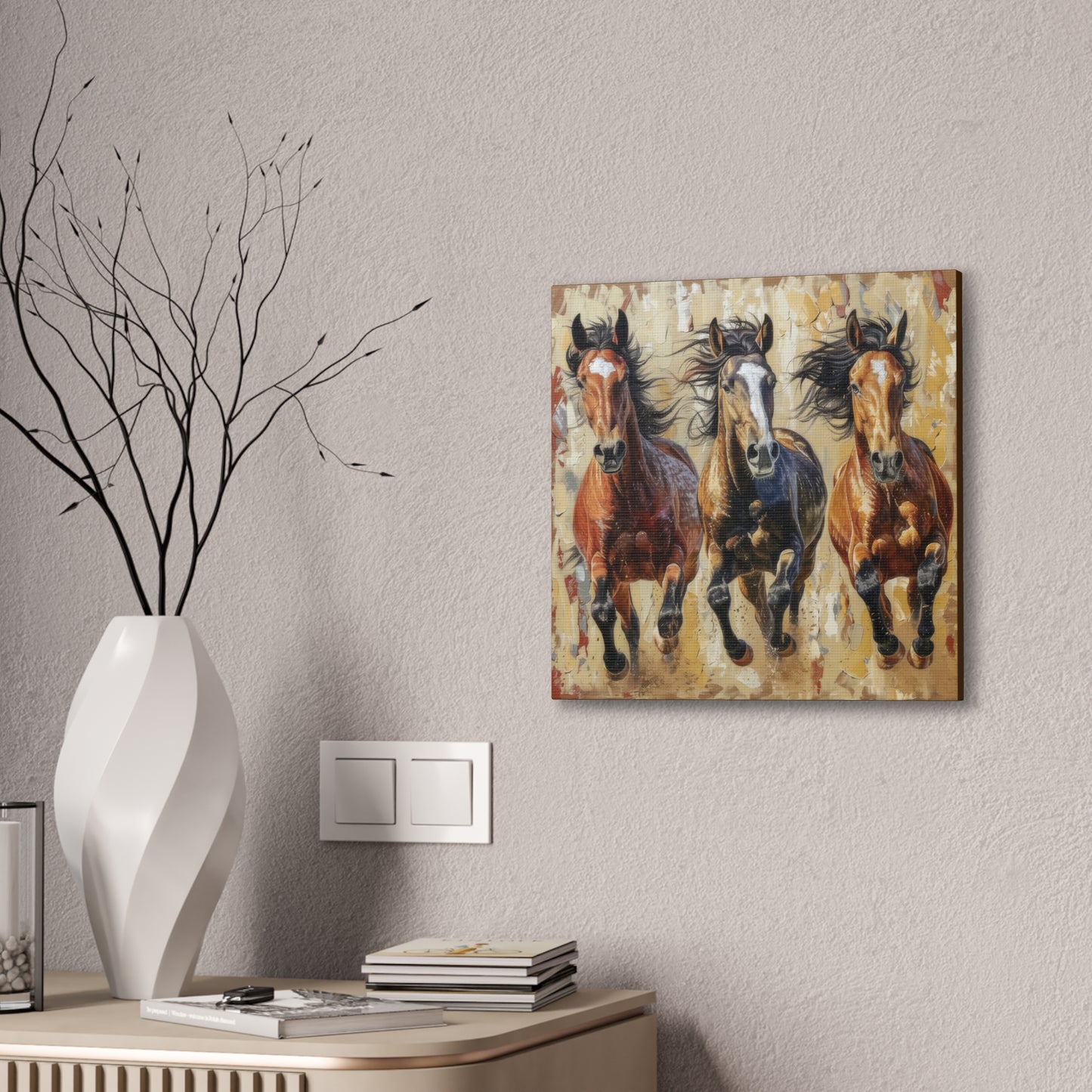 Horses - Canvas Stretched, 0.75"