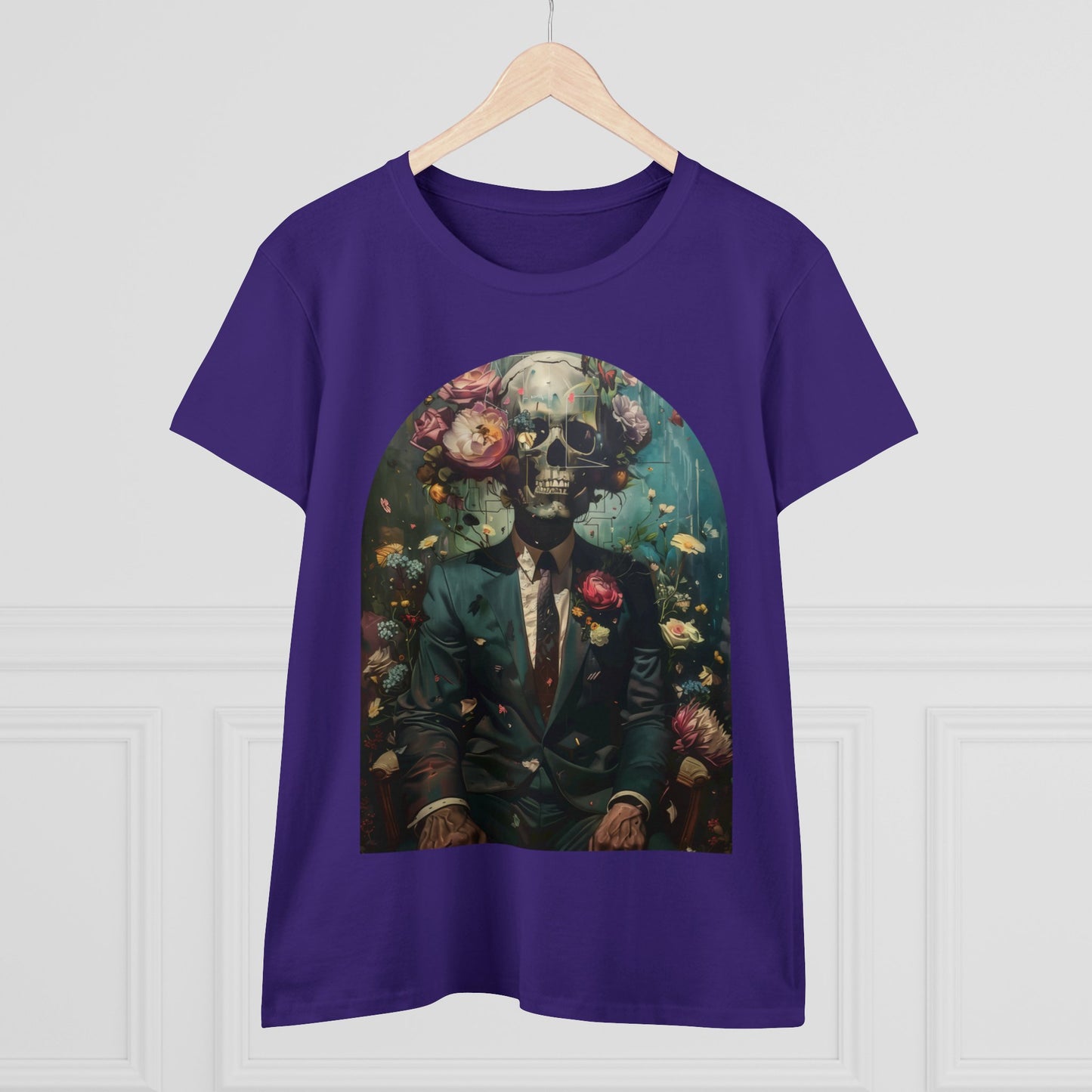 Flowers on My Mind - Women's Midweight Cotton Tee