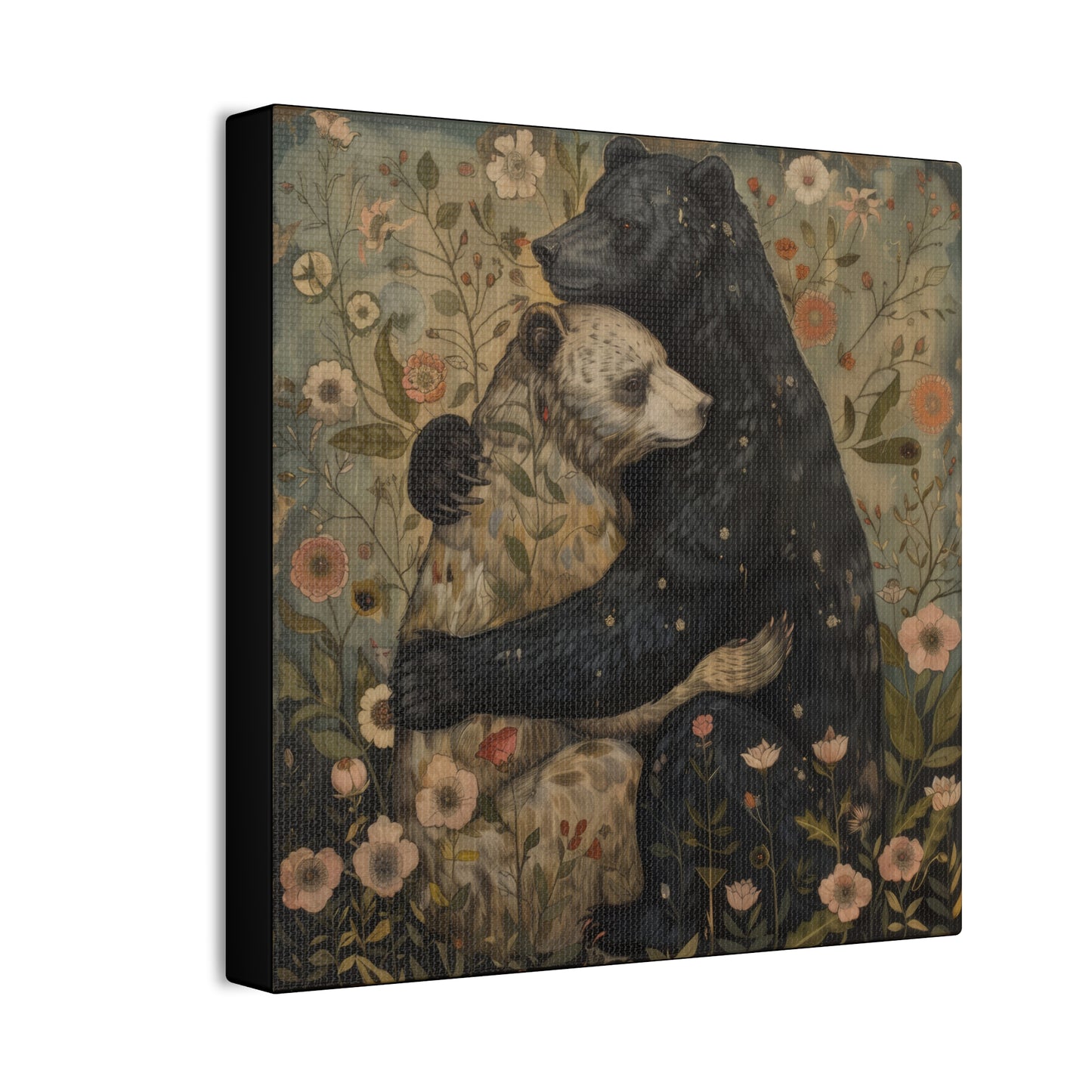 Copy of Hugging Bears - Canvas Stretched, 0.75" - Canvas Stretched, 0.75"