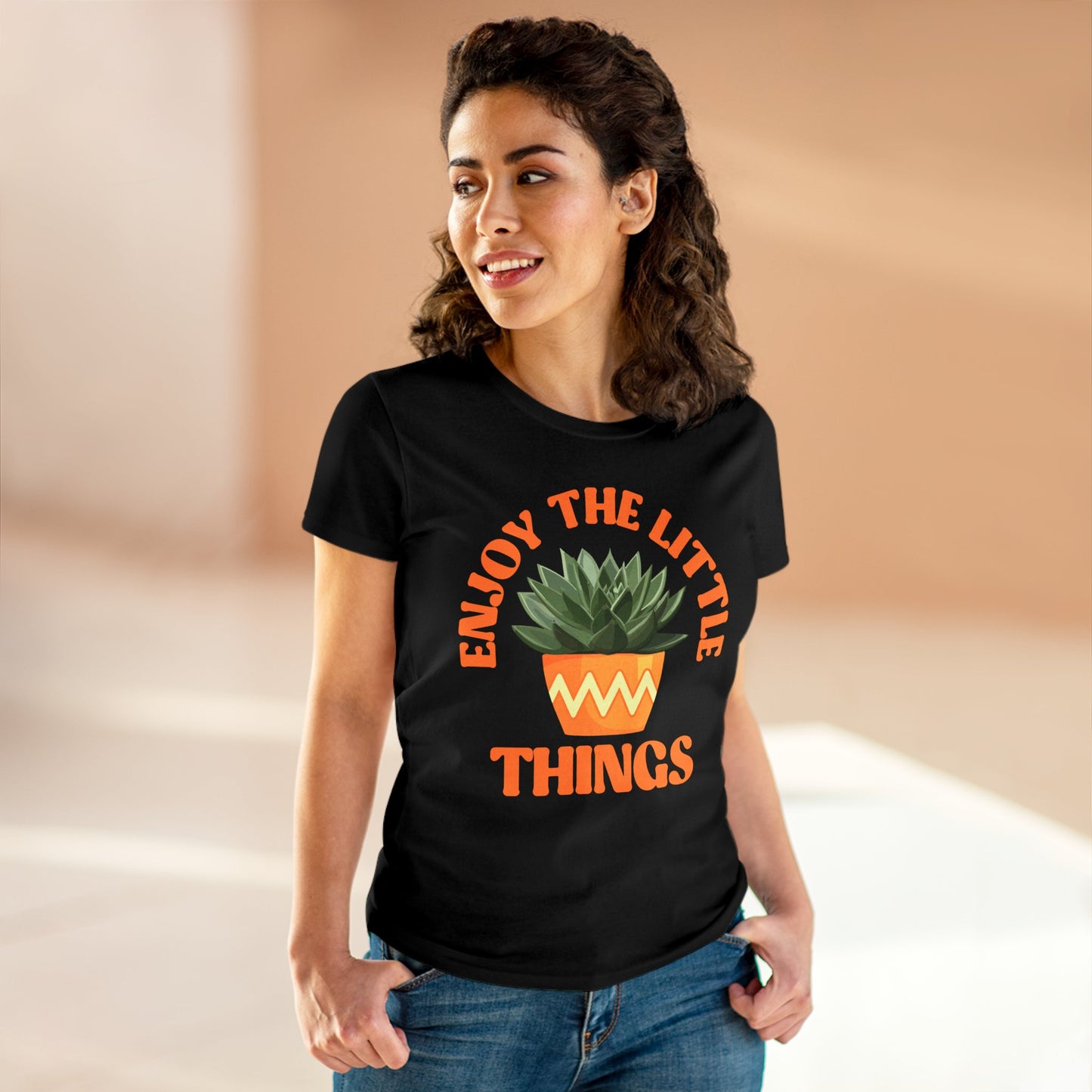 Enjoy the Little Things - Gardening - Women's Midweight Cotton Tee