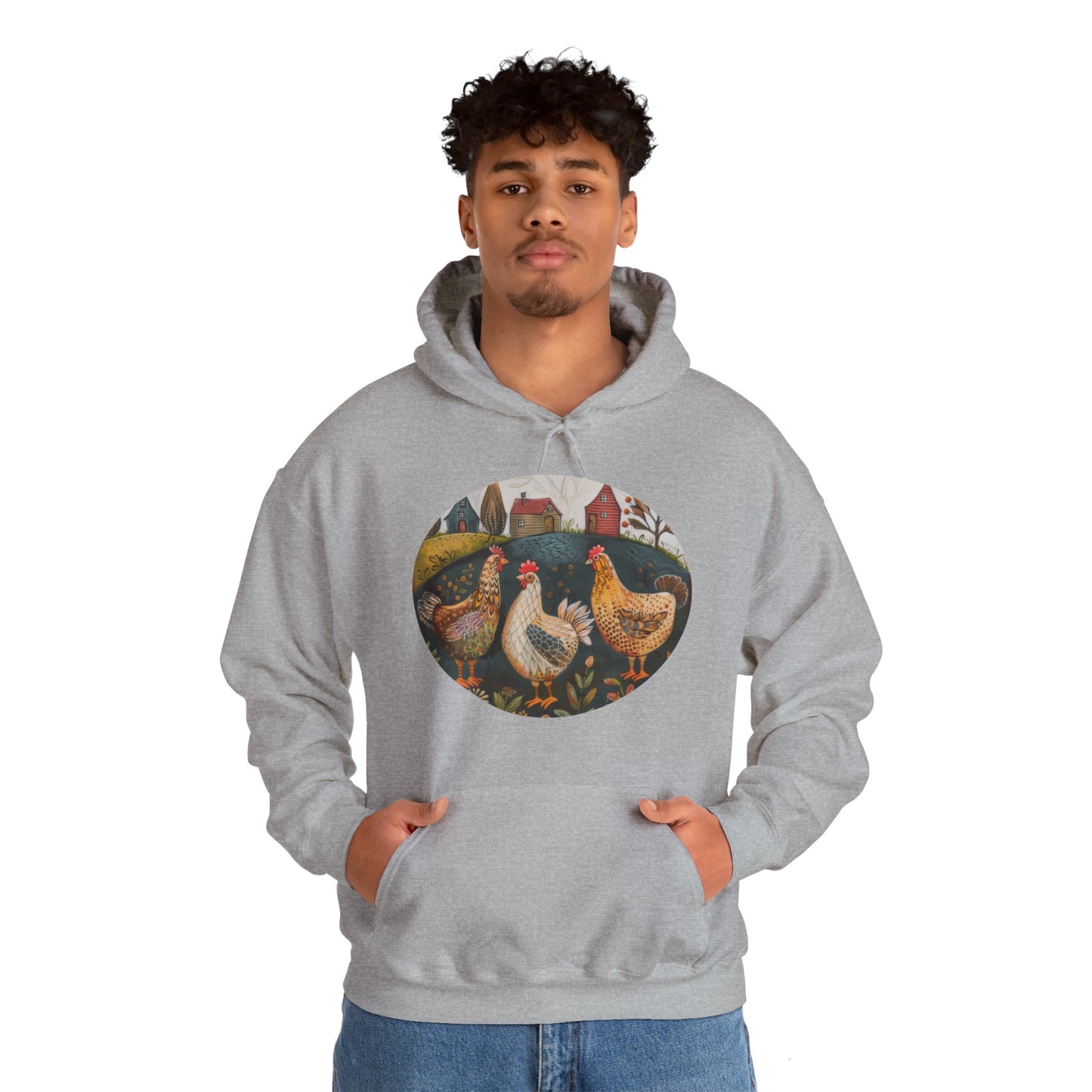 Chickens - Unisex Heavy Blend™ Hooded Sweatshirt