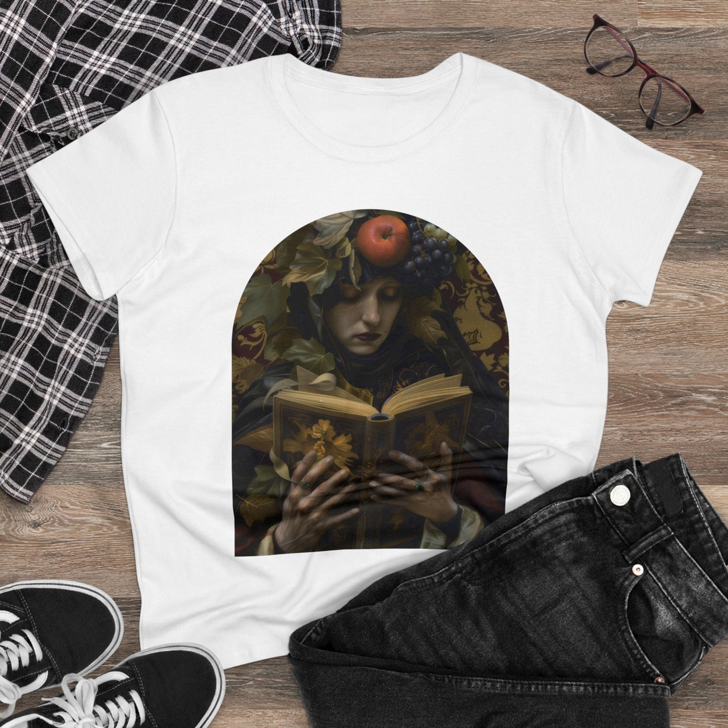 Solemn Reading - Fantasy - Women's Midweight Cotton Tee