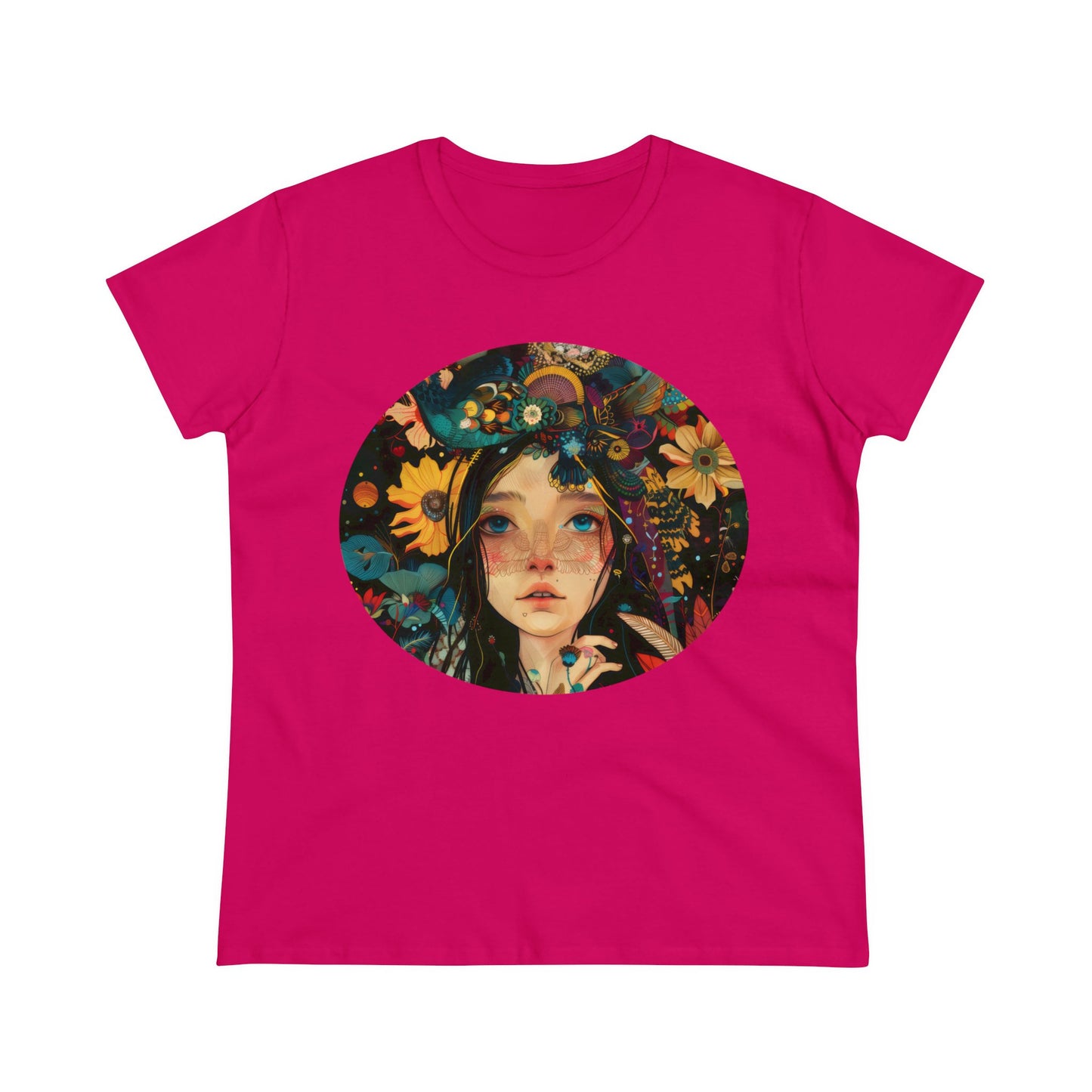 Flower Girl - Women's Midweight Cotton Tee