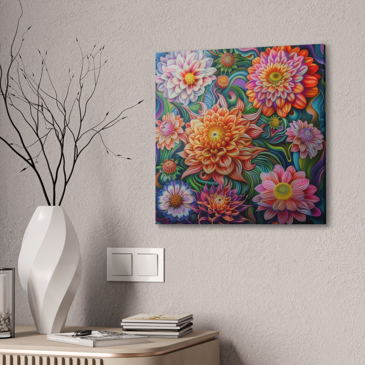 Flowers - Canvas Stretched, 0.75"