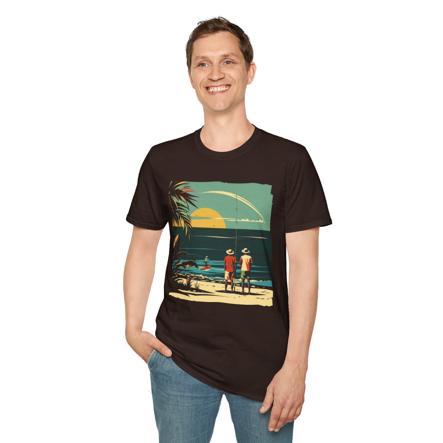 Surf Casting - Unisex Softstyle T-Shirt