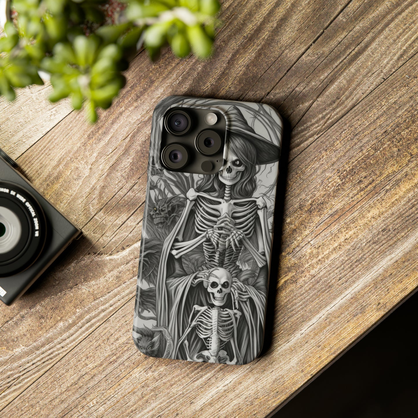 Skeleton Witch - Phone Case