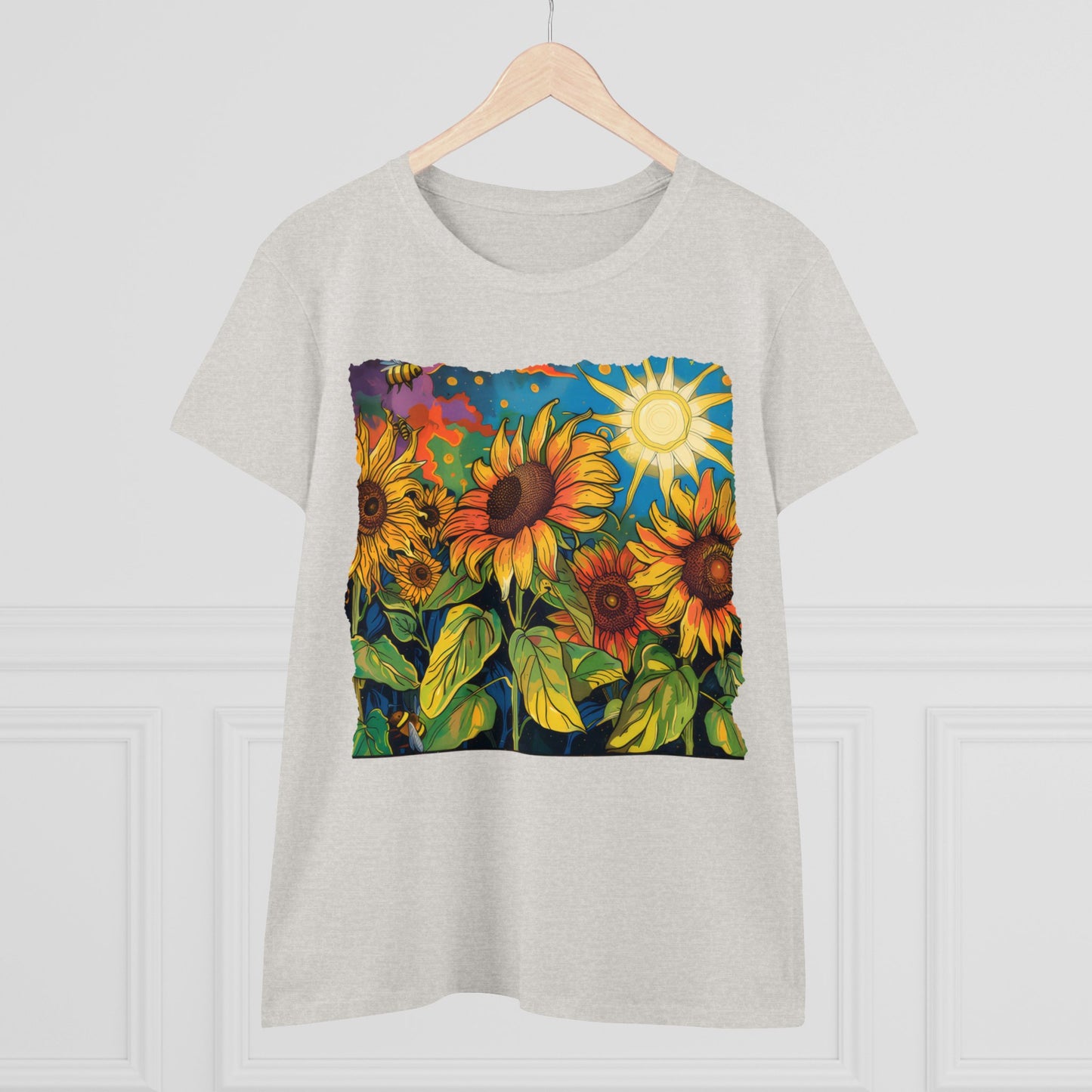 Sunflowers - Women's Midweight Cotton Tee