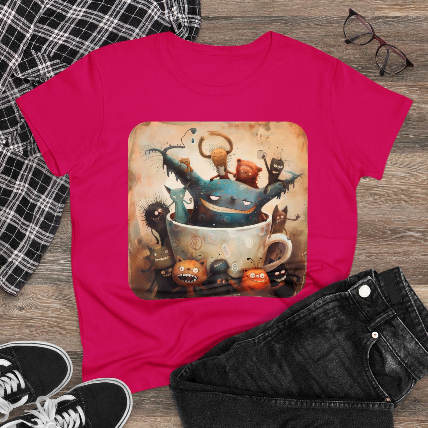 Coffee Critters - Women's Midweight Cotton Tee