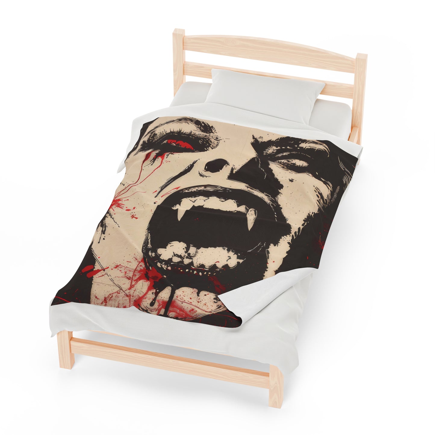 Vampire - Velveteen Plush Blanket