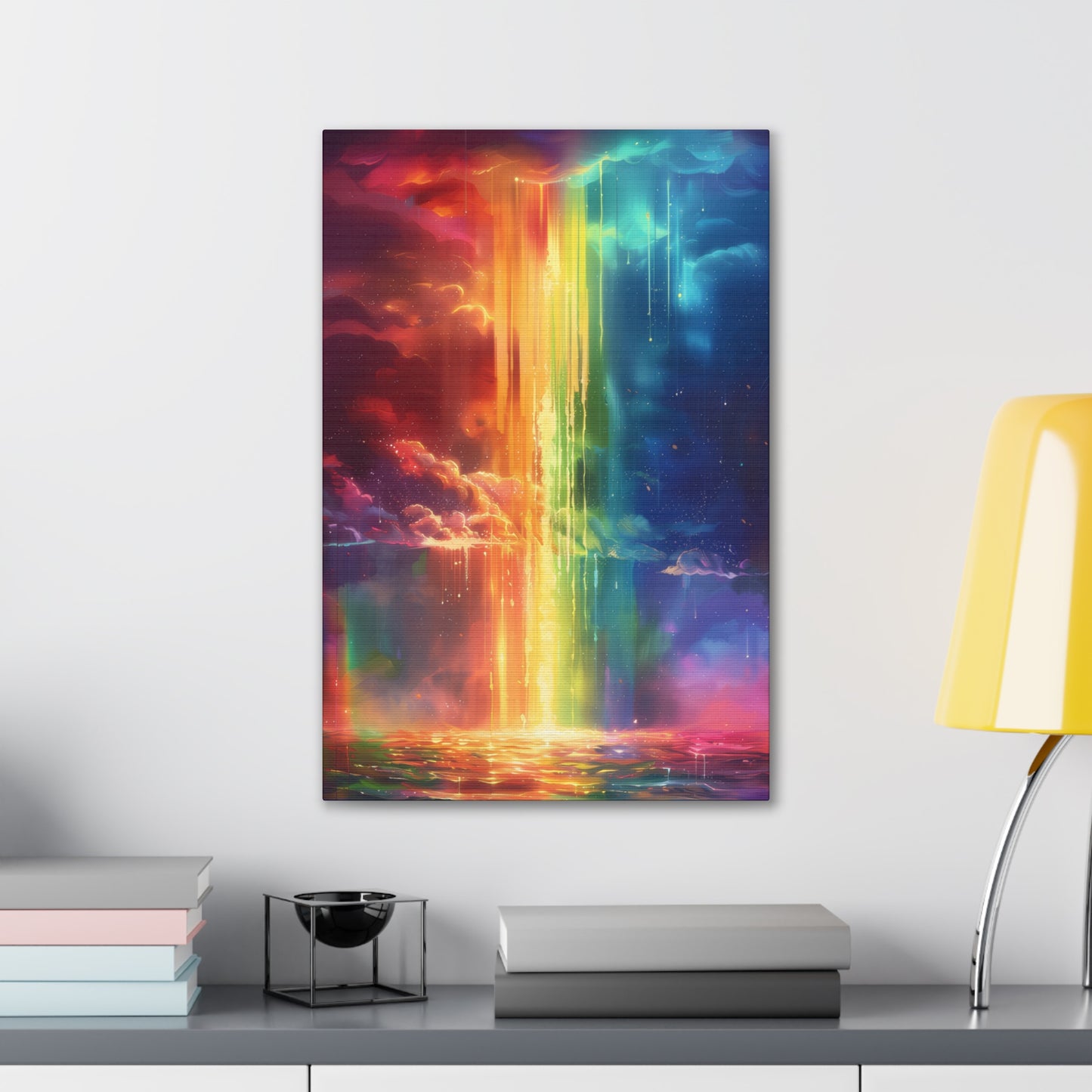 Rainbow Storm - Canvas Stretched, 0.75"