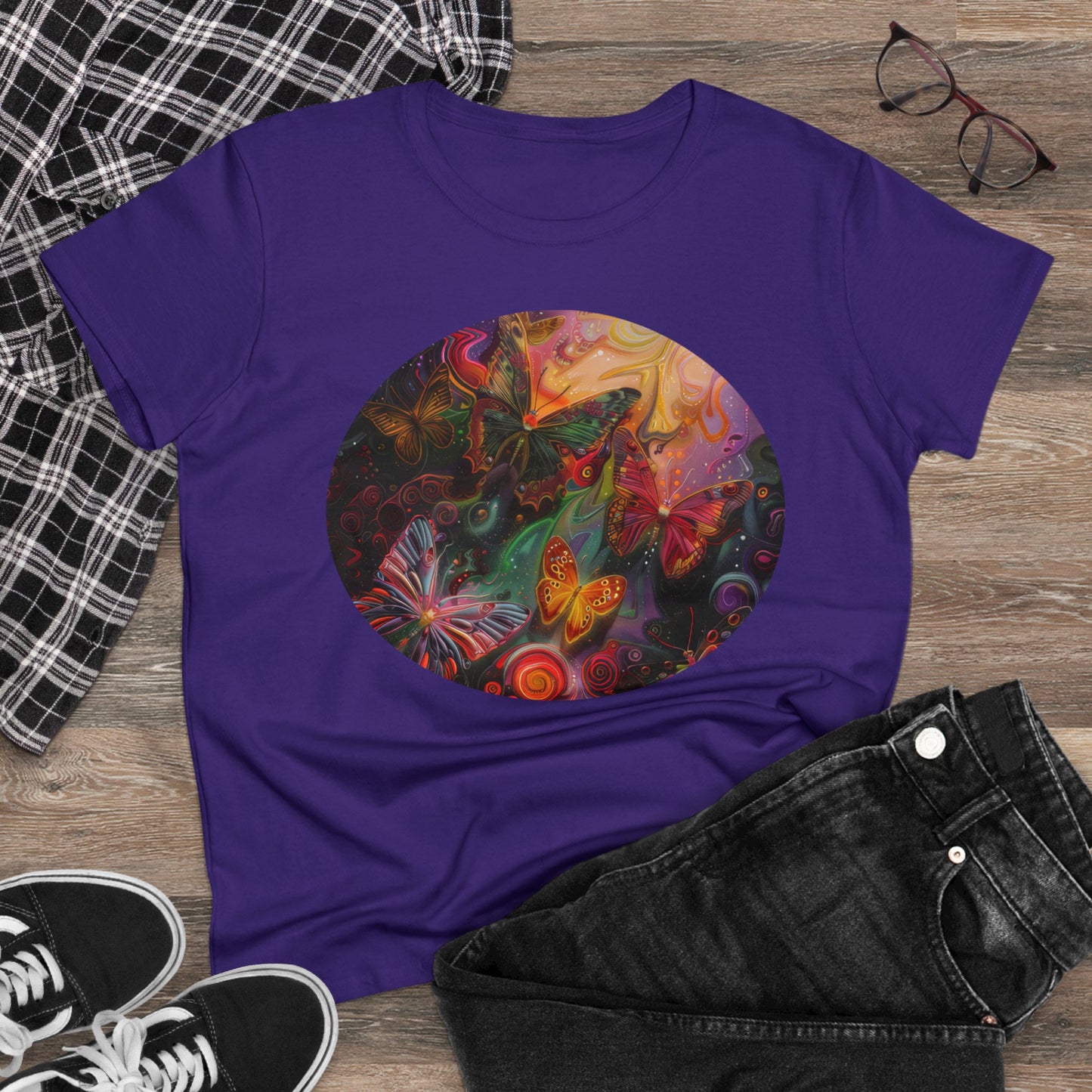 Butterflies - Women's Midweight Cotton Tee