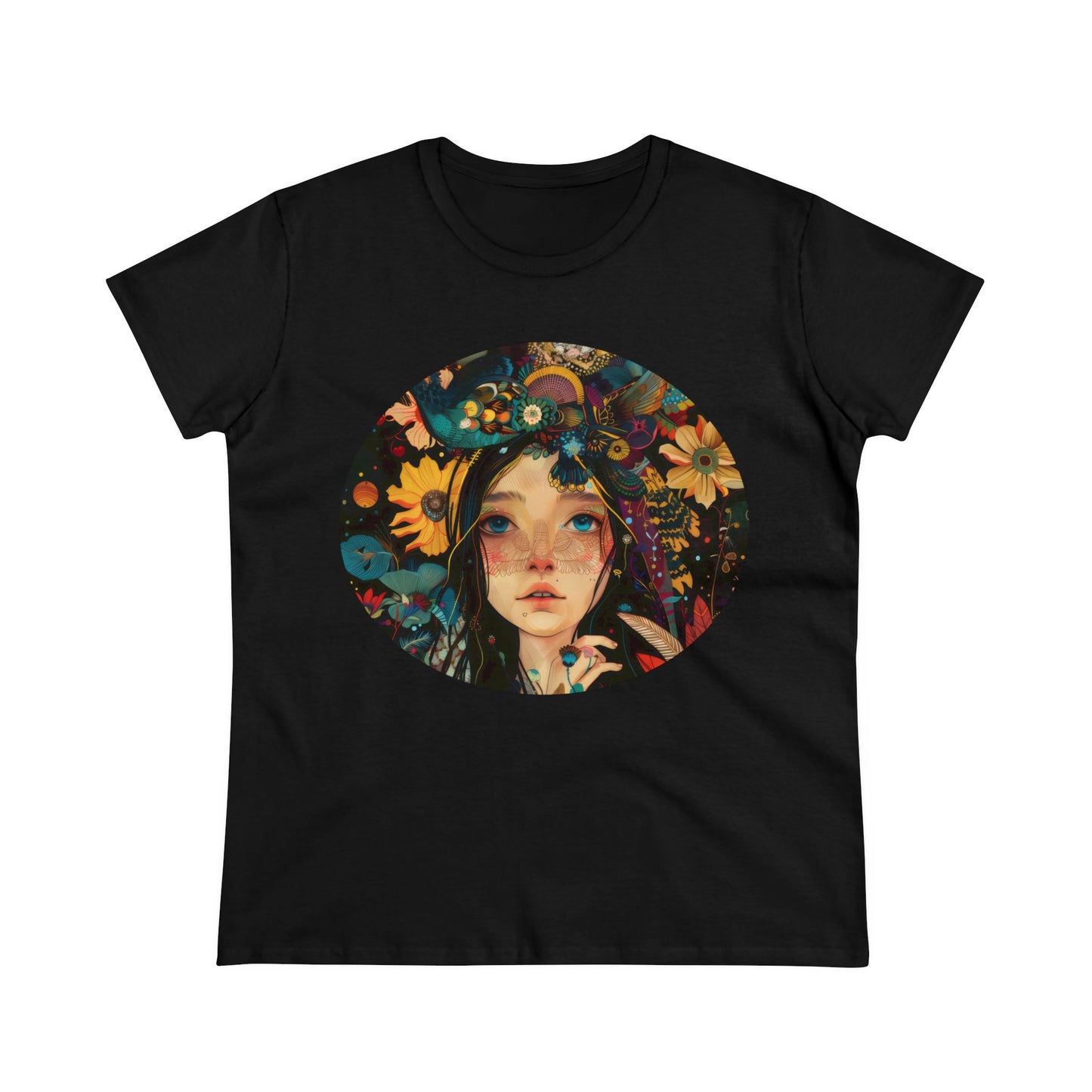 Flower Girl - Women's Midweight Cotton Tee