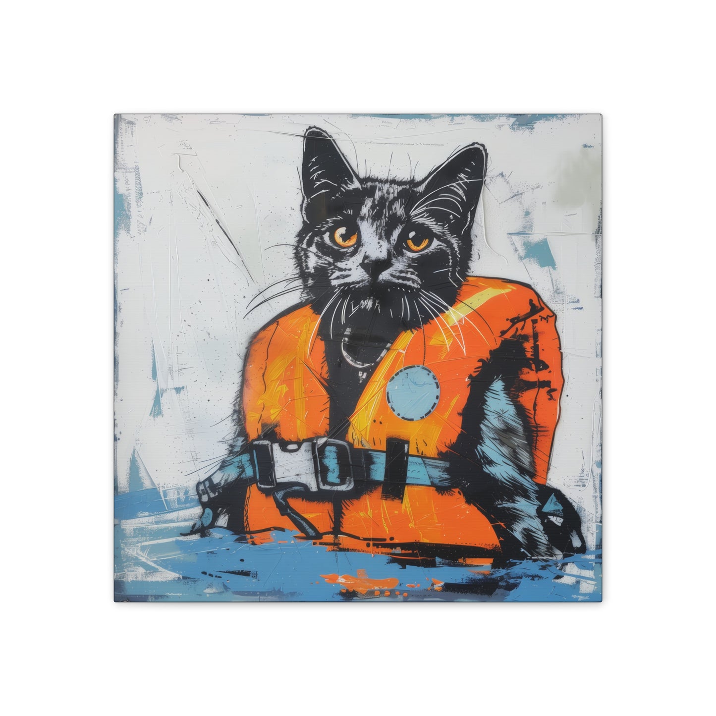 Rescue Cat - Canvas Stretched, 0.75"