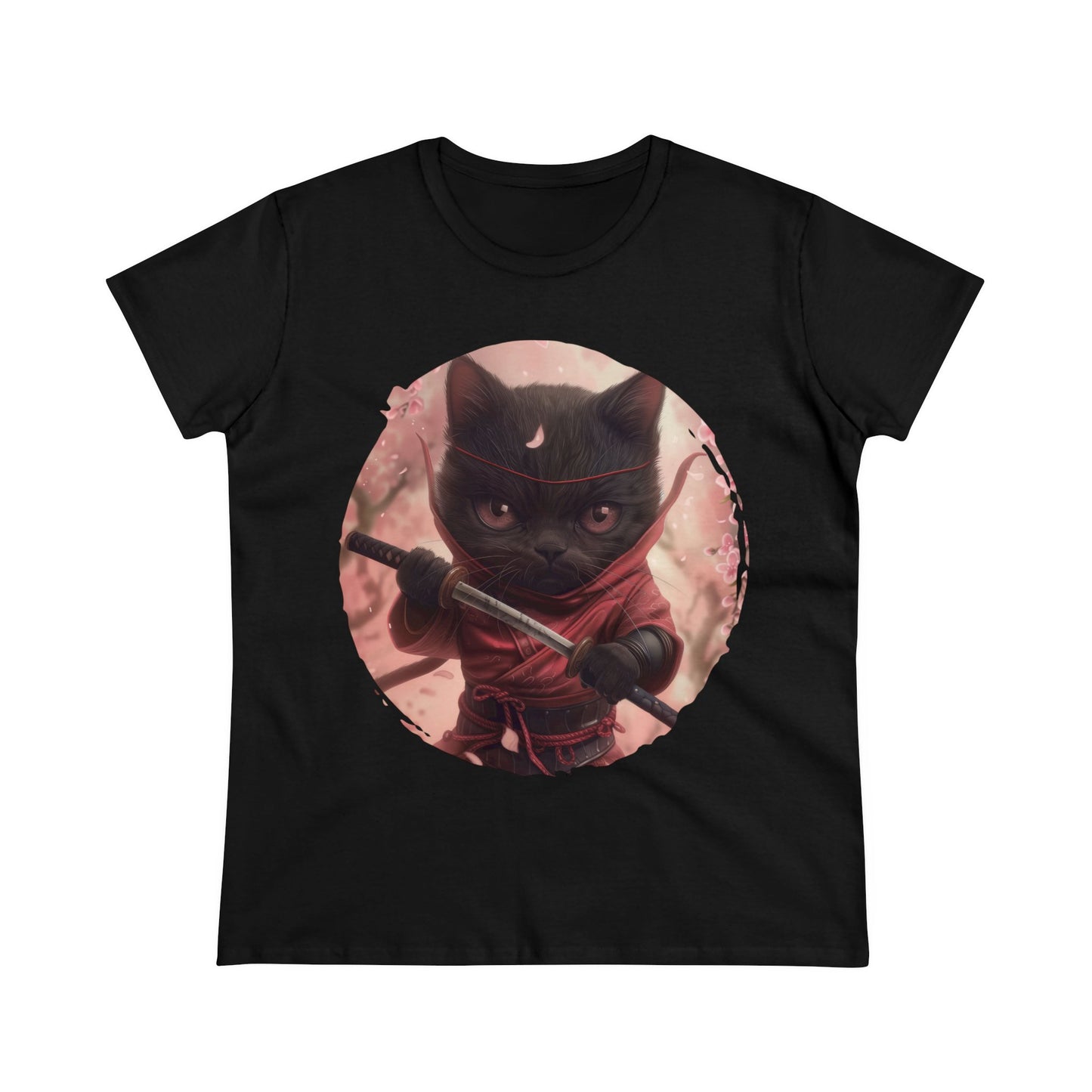 Ninja Kitty - Women's Midweight Cotton Tee