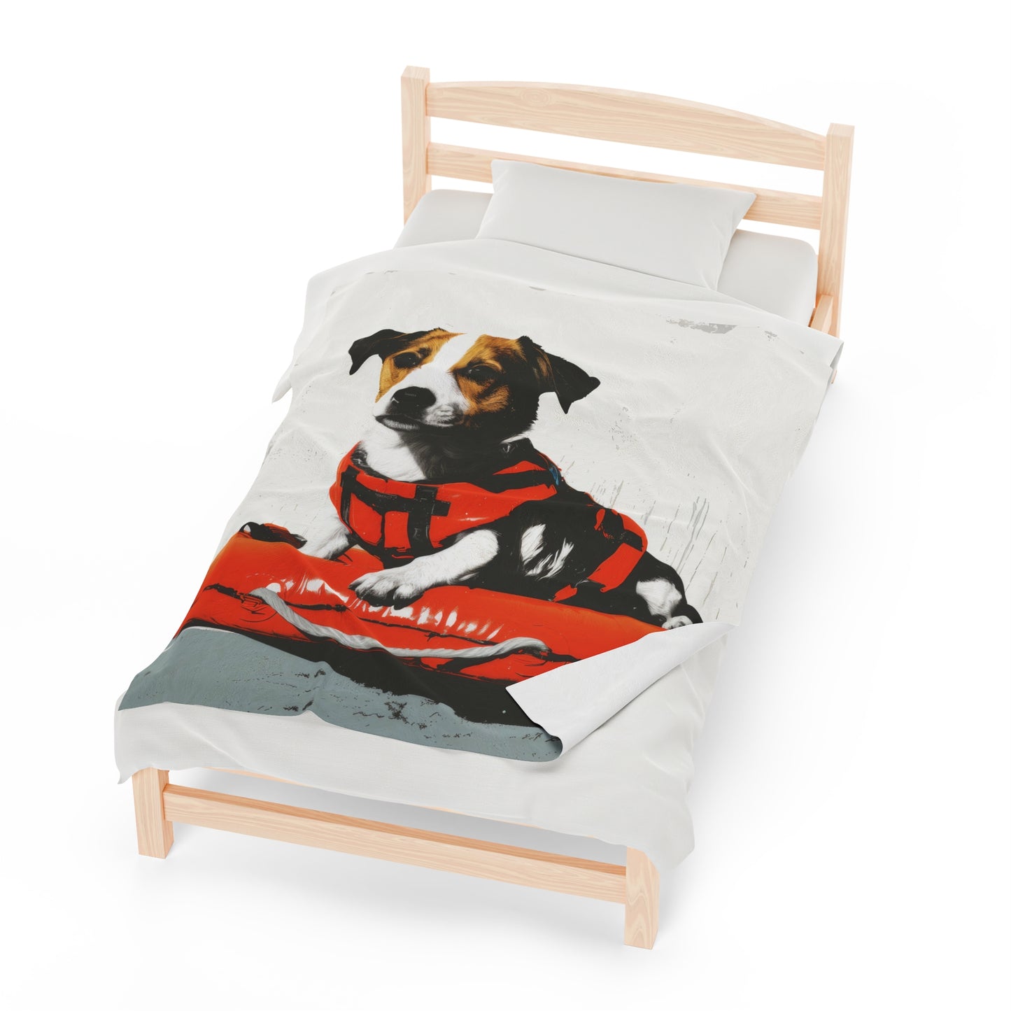 Rescue Dog - Velveteen Plush Blanket