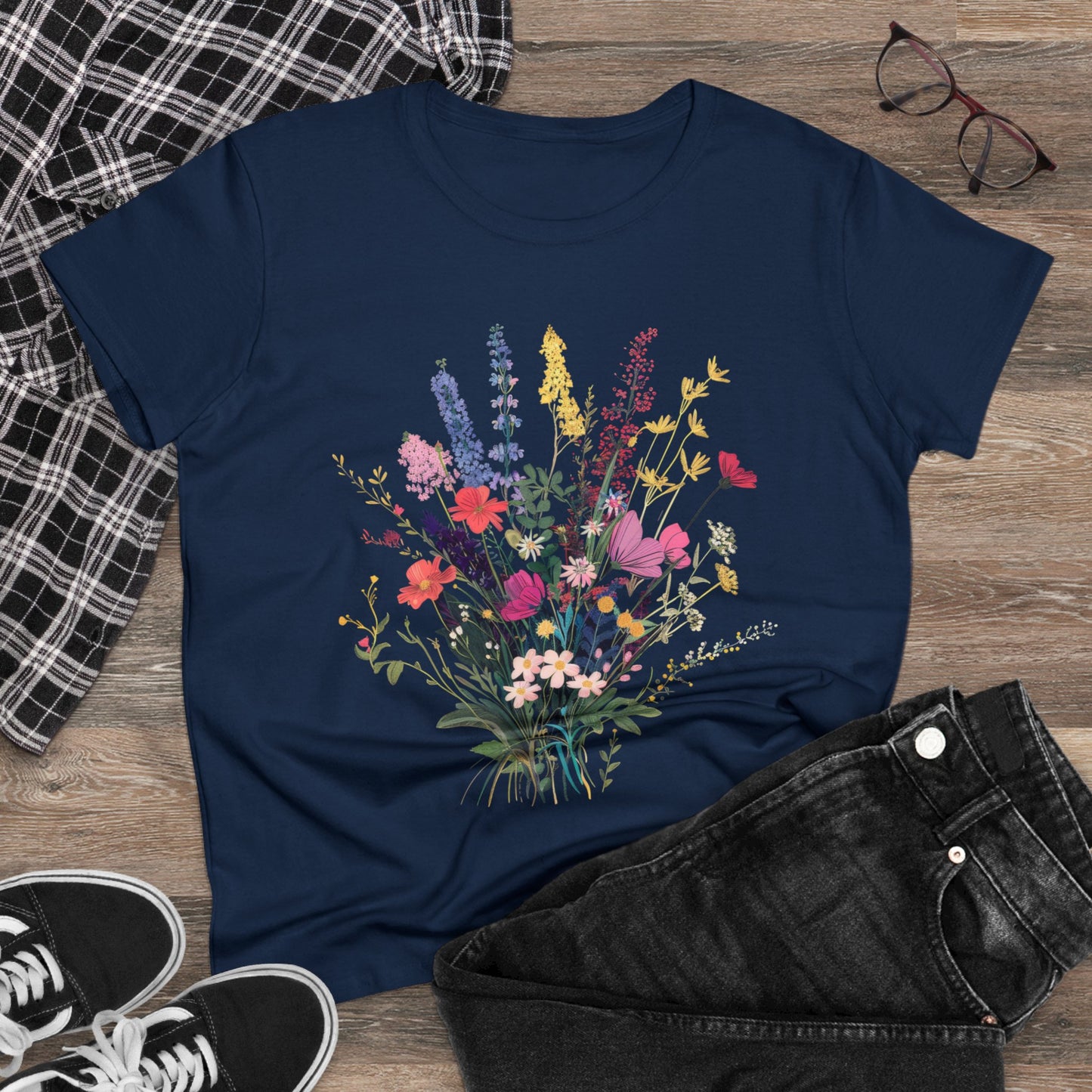 Wildflowers - Women's Midweight Cotton Tee