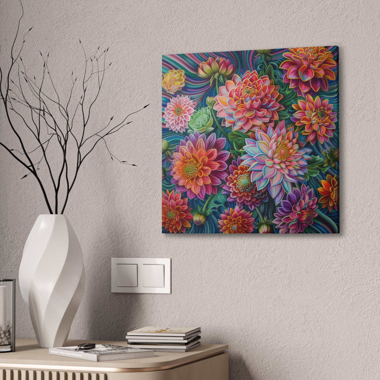 Flowers - Canvas Stretched, 0.75"