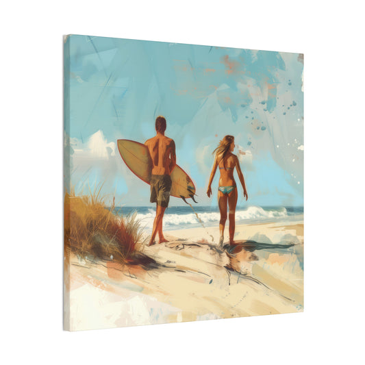 Beach and Surf  - Canvas Stretched, 0.75"