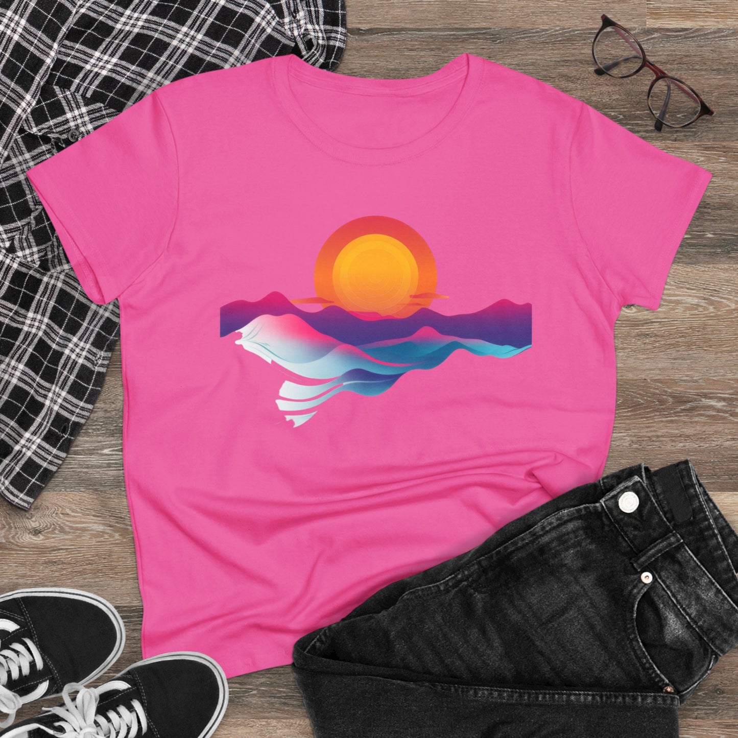 Sunrise - Women's Midweight Cotton Tee