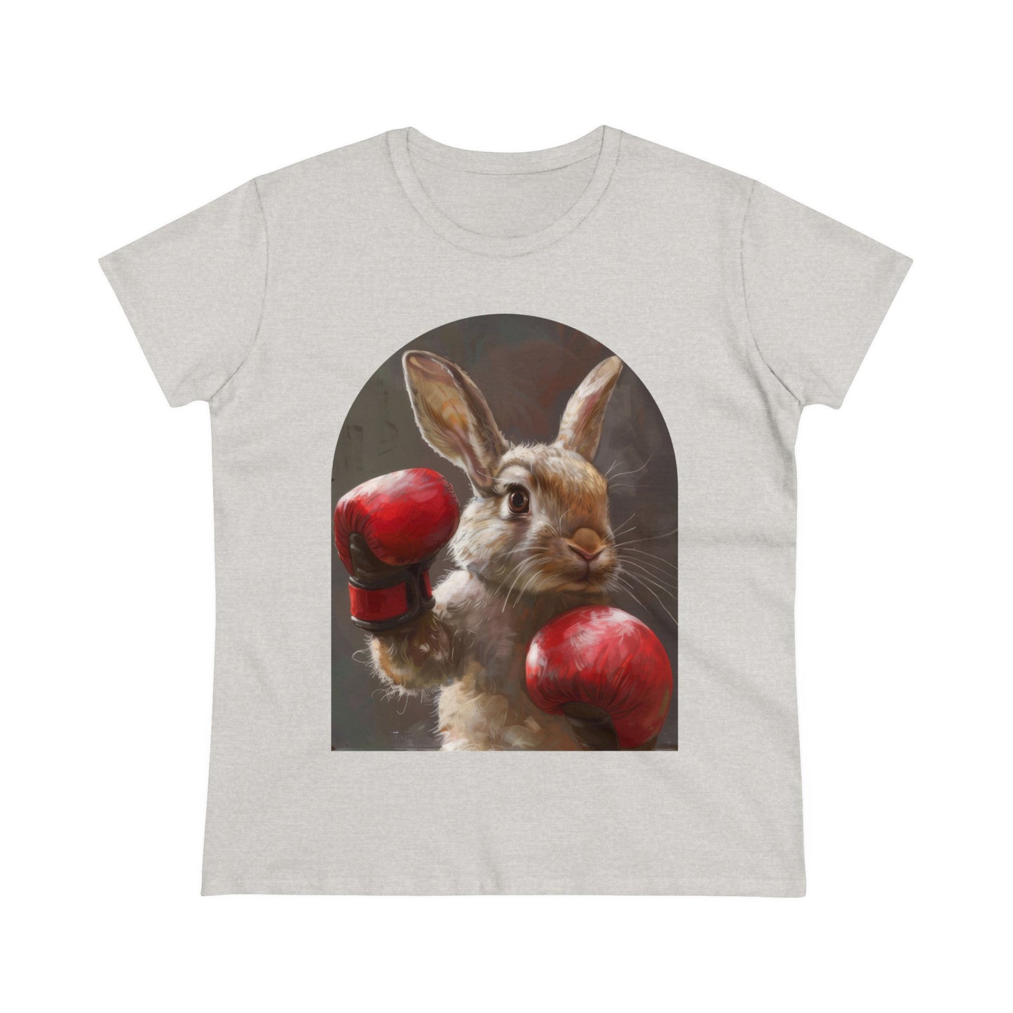 Boxing Rabbit - Women's Midweight Cotton Tee