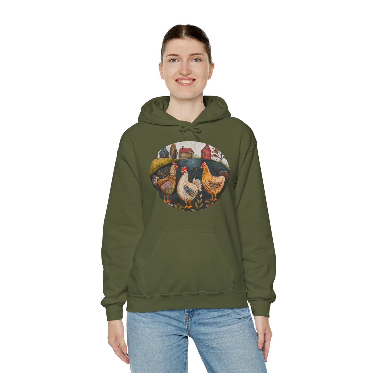 Chickens - Unisex Heavy Blend™ Hooded Sweatshirt