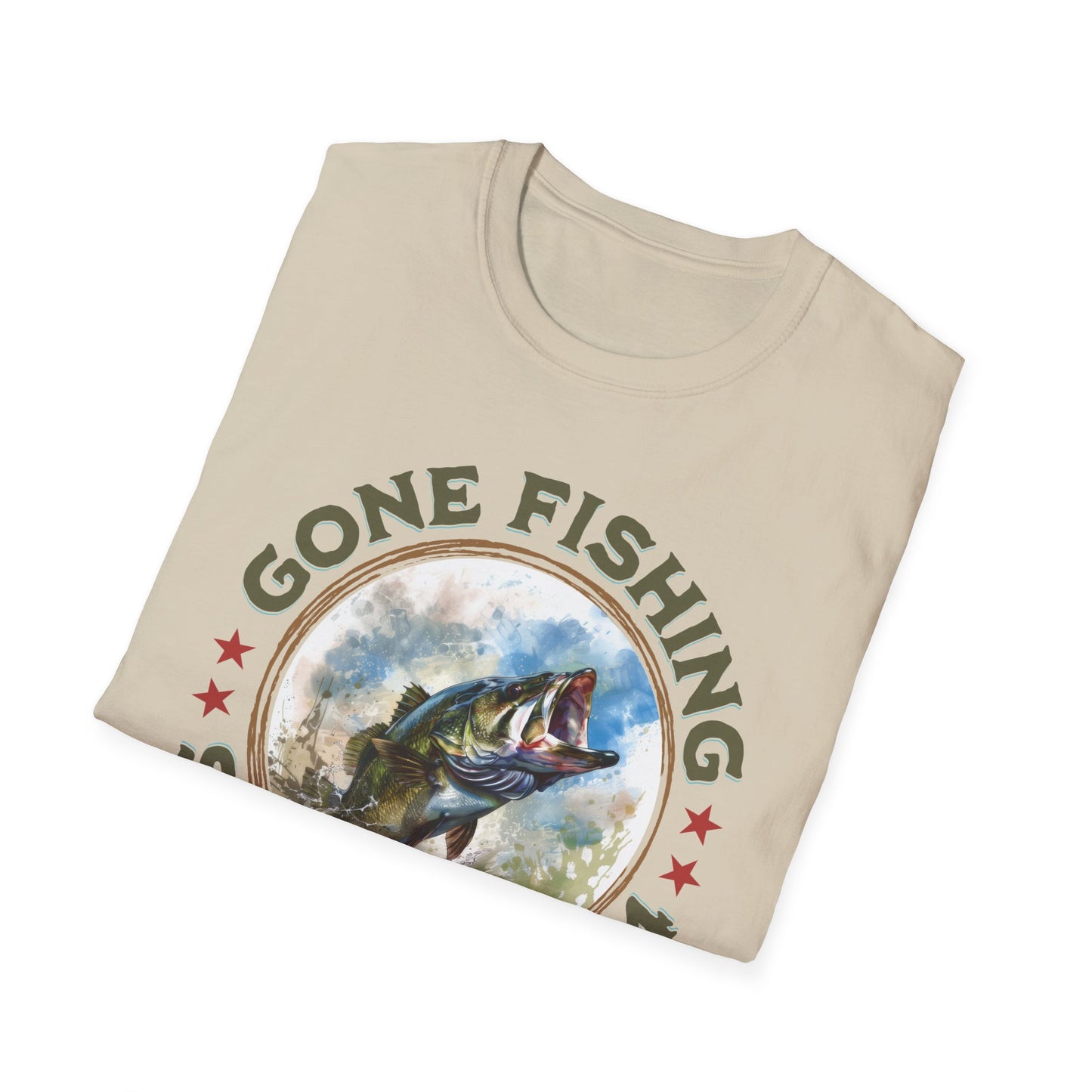 Gone Fishing - Unisex Softstyle T-Shirt