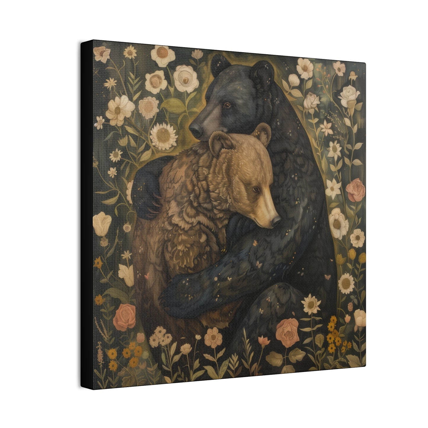 Hugging Bears - Canvas Stretched, 0.75" - Canvas Stretched, 0.75"