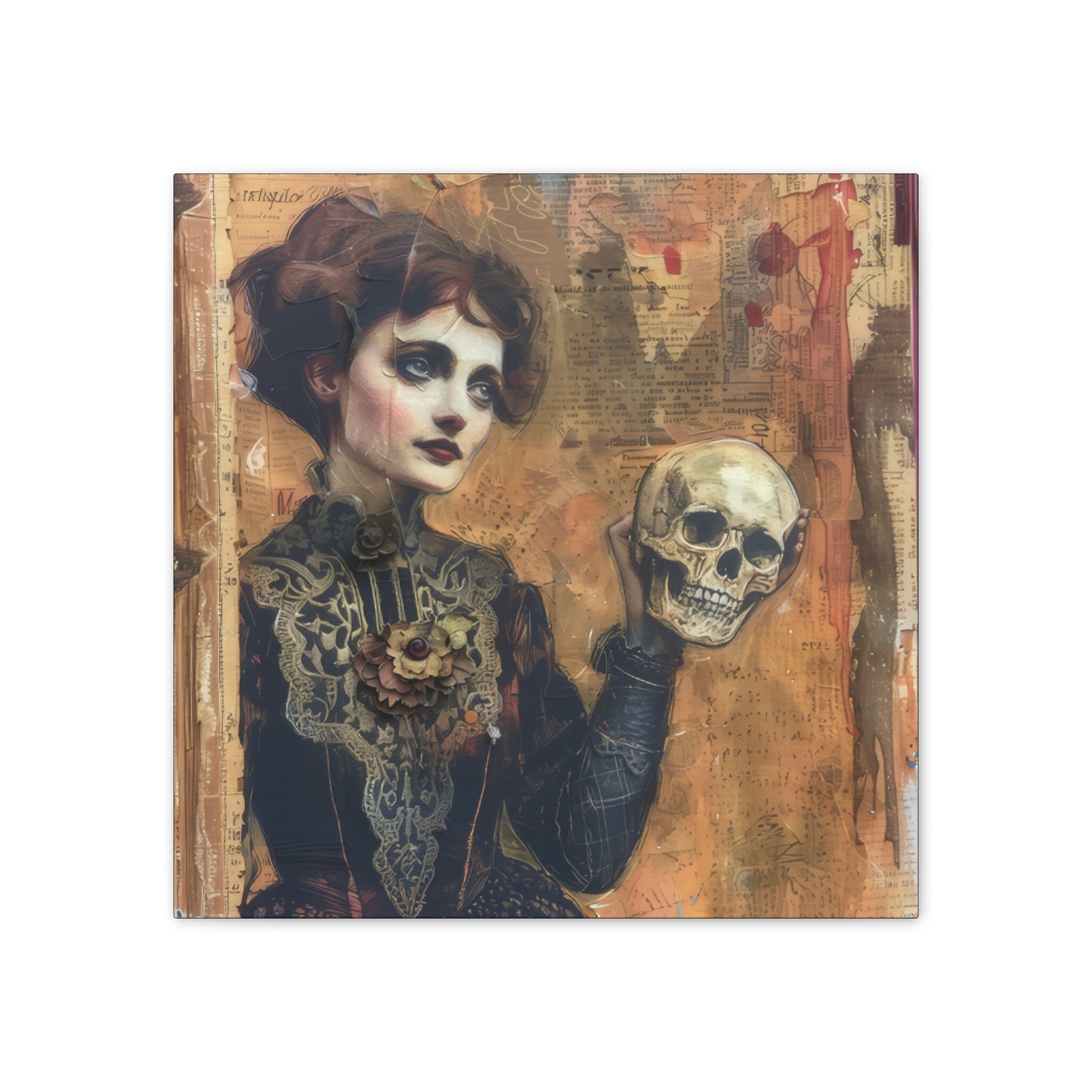 Her Skull - Canvas Stretched, 0.75"