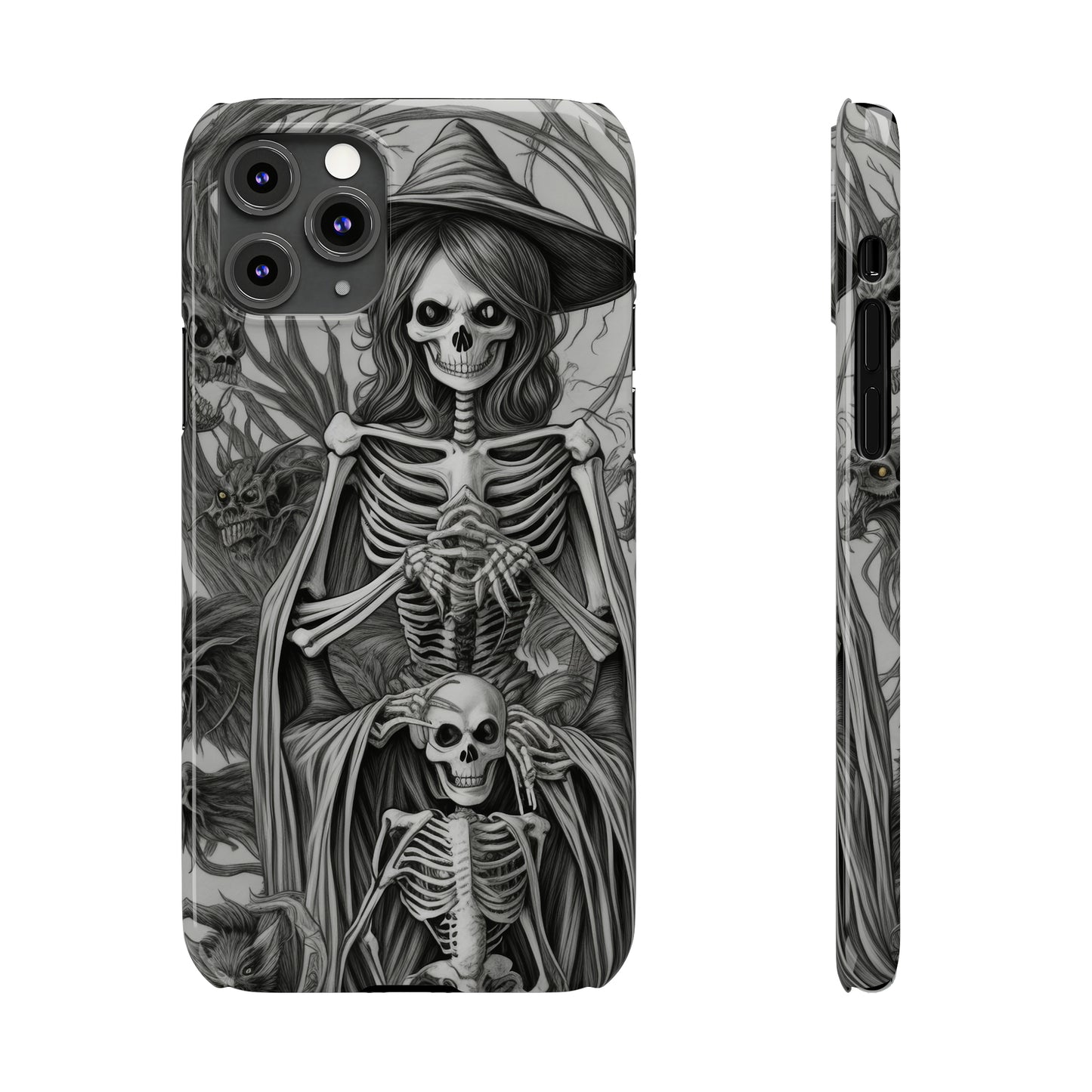 Skeleton Witch - Phone Case