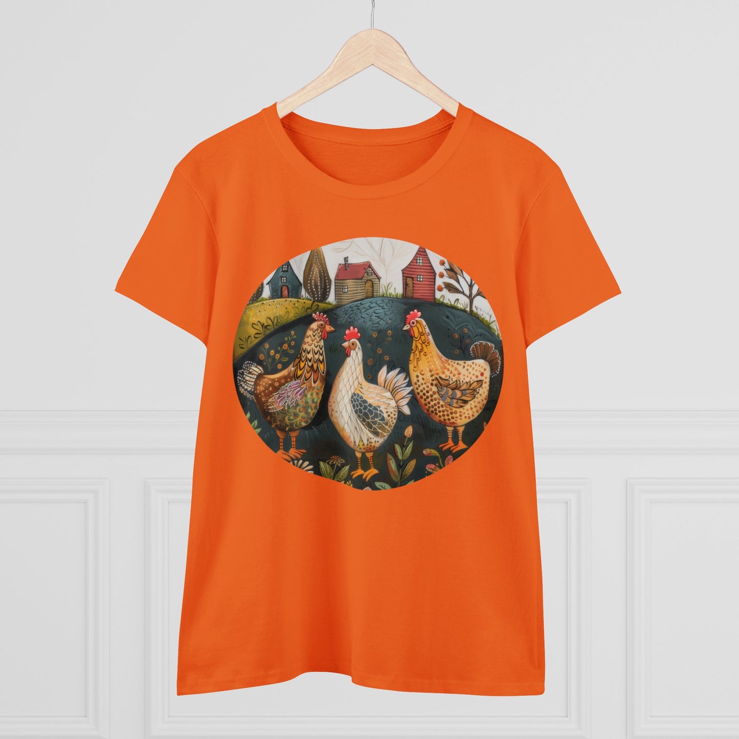 Chickens - Women's Midweight Cotton Tee