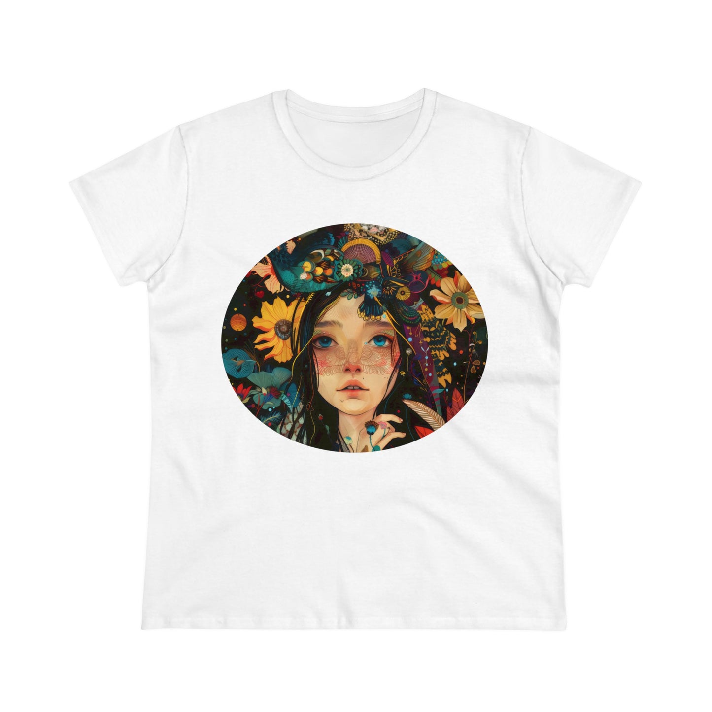 Flower Girl - Women's Midweight Cotton Tee