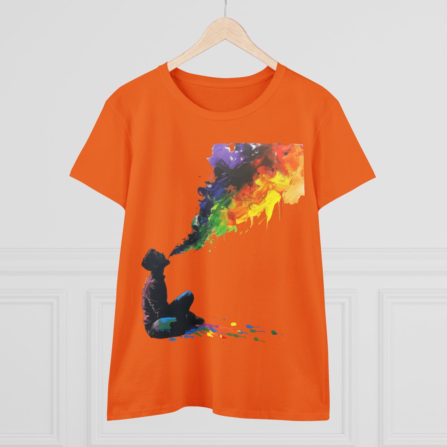 Rainbow Breath - Women's Midweight Cotton Tee