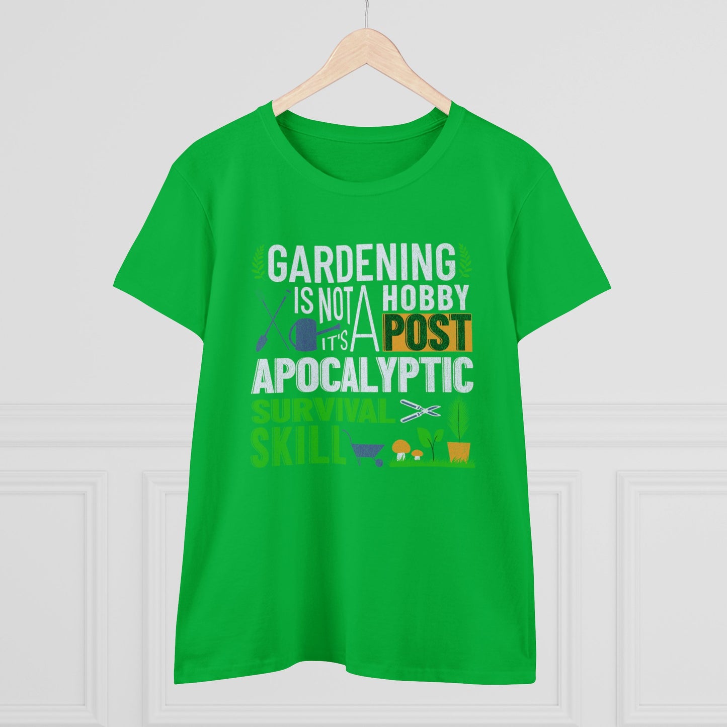 Gardening Is a Survival Skill - Gardening - Women's Midweight Cotton Tee