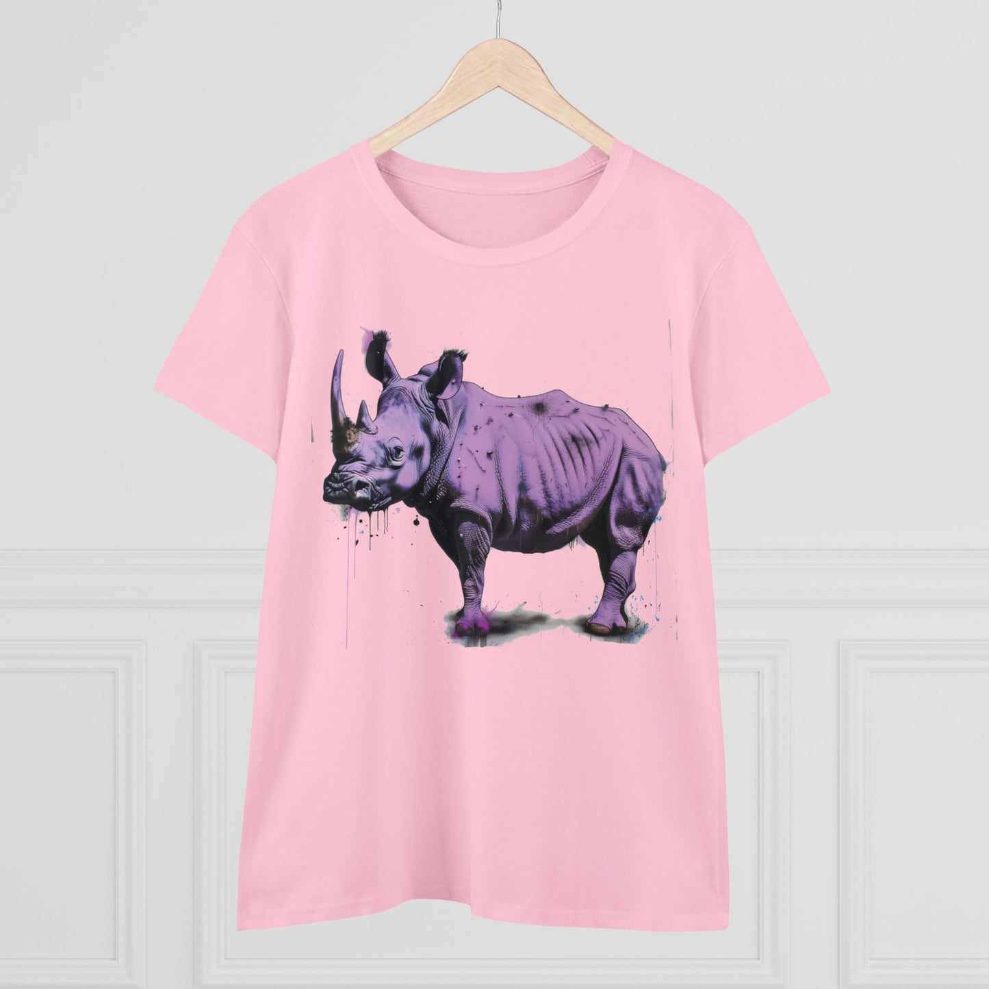 Purple Rhino - Women's Midweight Cotton Tee