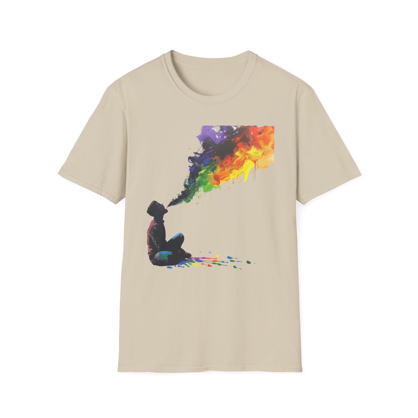 Rainbow Breath - Unisex Softstyle T-Shirt