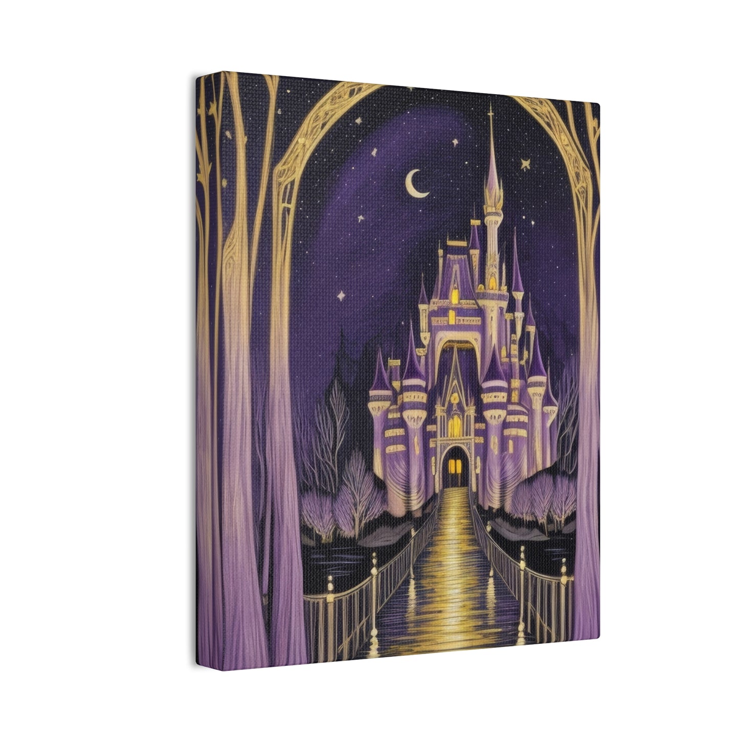 Purple Castle - Canvas Stretched, 0.75"